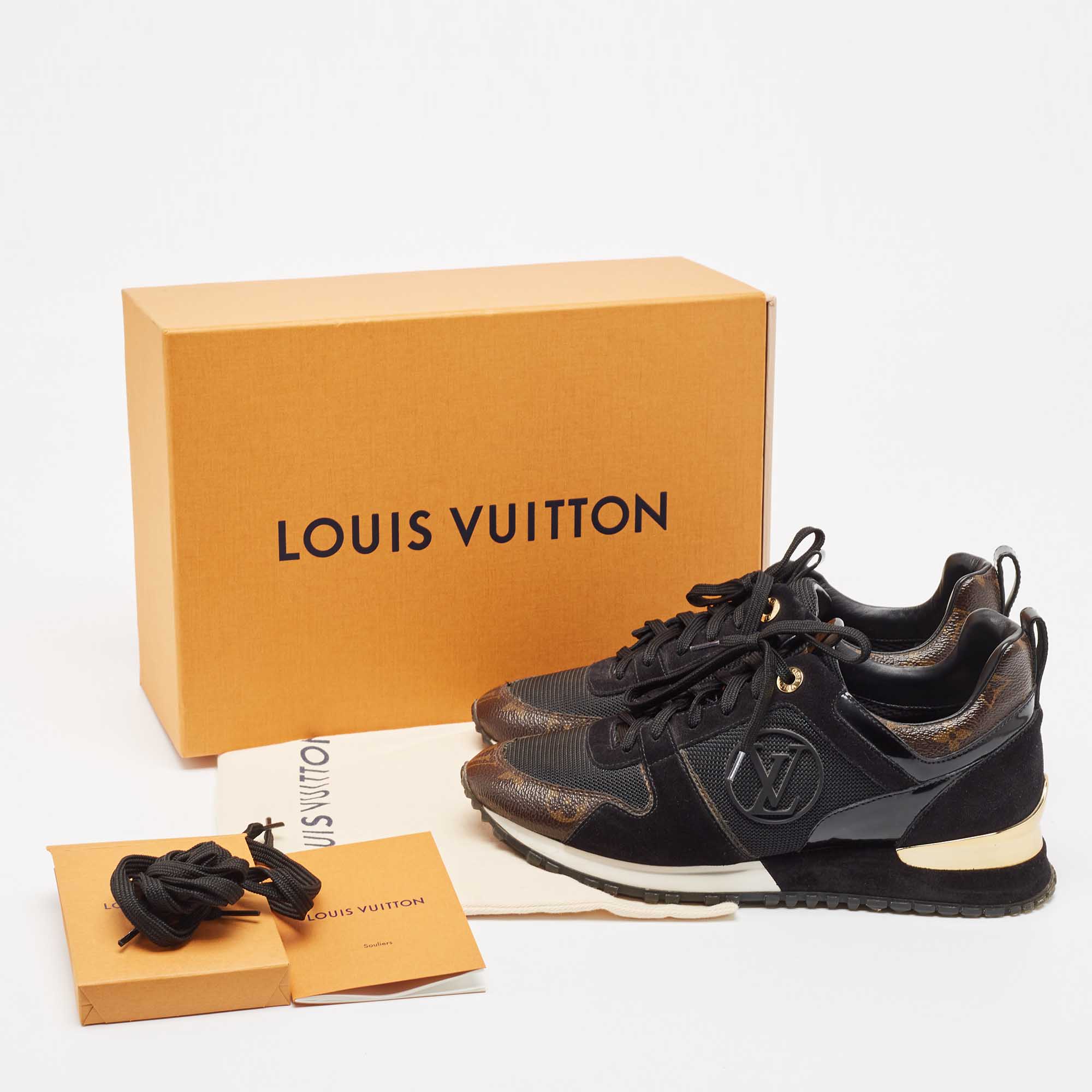 Louis Vuitton Black Nylon, Leather Archlight  Sneakers Size 38
