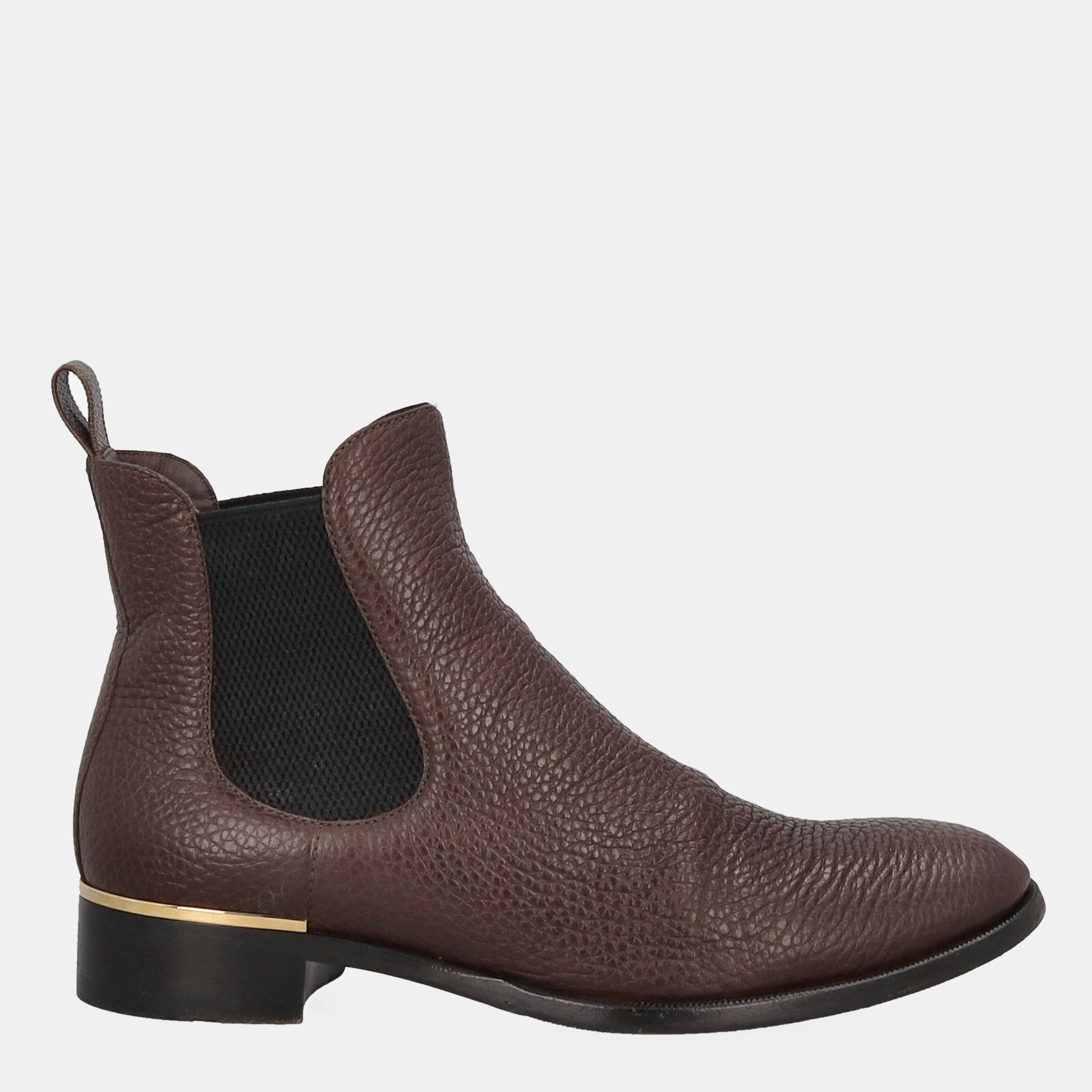 Louis Vuitton  Women's Leather Ankle Boots - Brown - EU 39