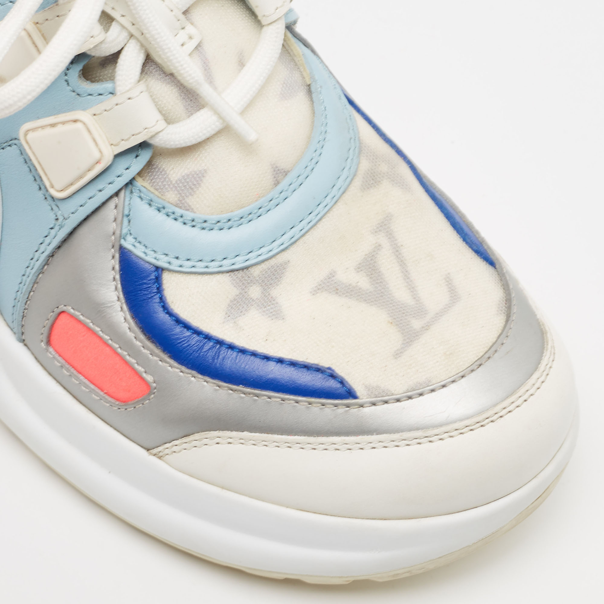 Louis Vuitton Multicolor Leather And Mesh Archlight  Sneakers Size 36