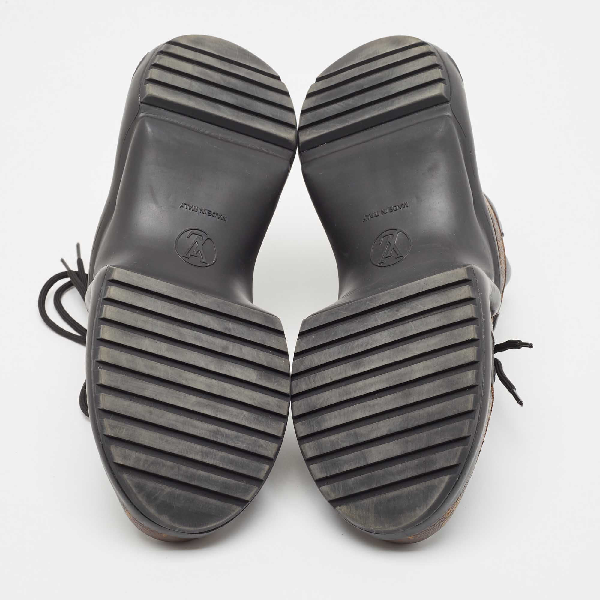 Louis Vuitton Black/Brown Nylon, Leather Archlight Sneakers Size 40