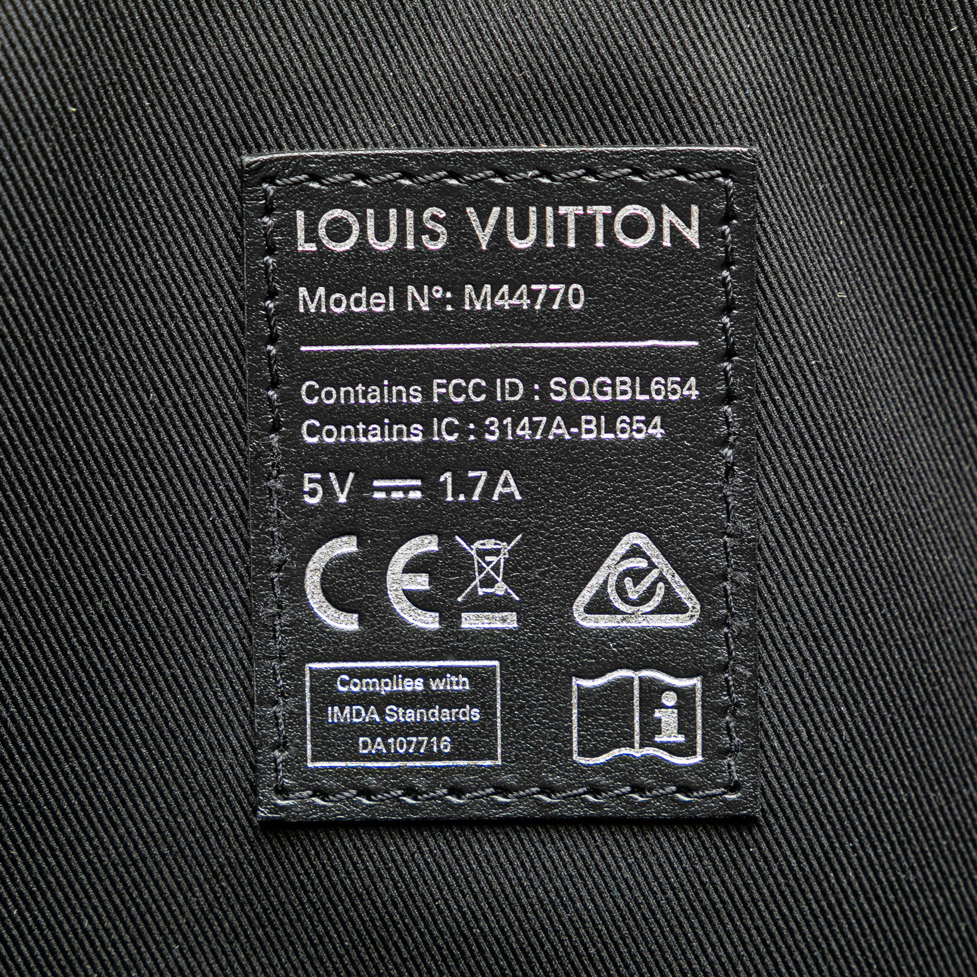 Louis Vuitton Black Monogram Light Up Keepall Bandouliere 50