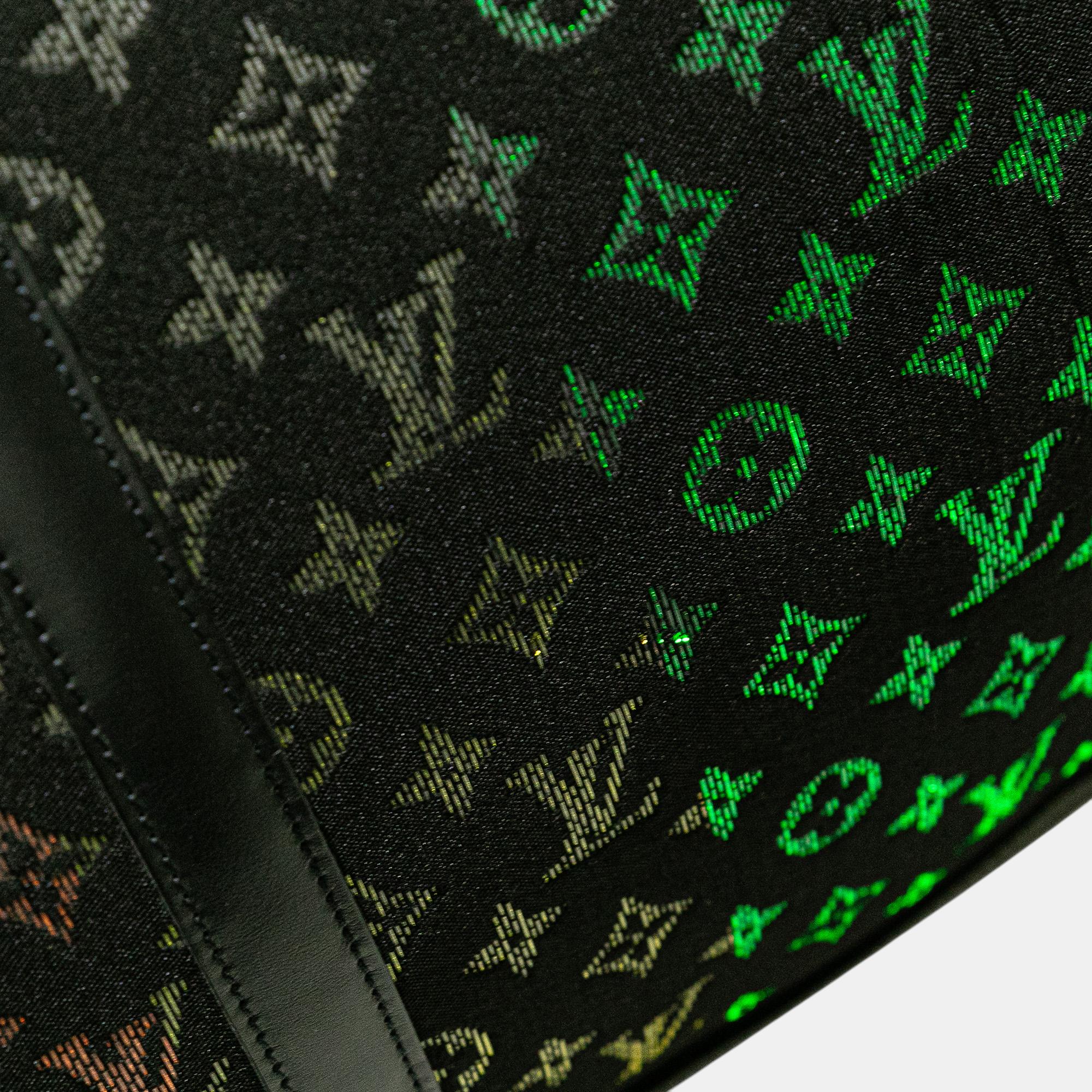 Louis Vuitton Black Monogram Light Up Keepall Bandouliere 50