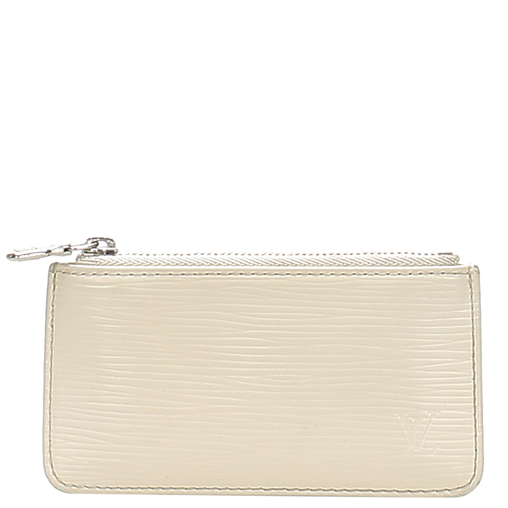 Louis Vuitton Cream Epi Leather Pochette Cles Bag