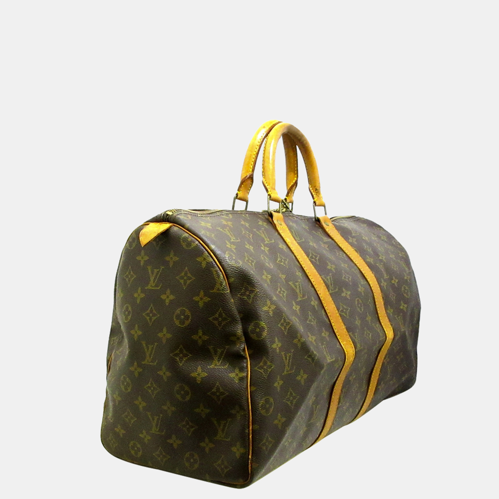 Louis Vuitton Brown Monogram Keepall 50 
Louis Vuitton Brown Monogram Keepall 50