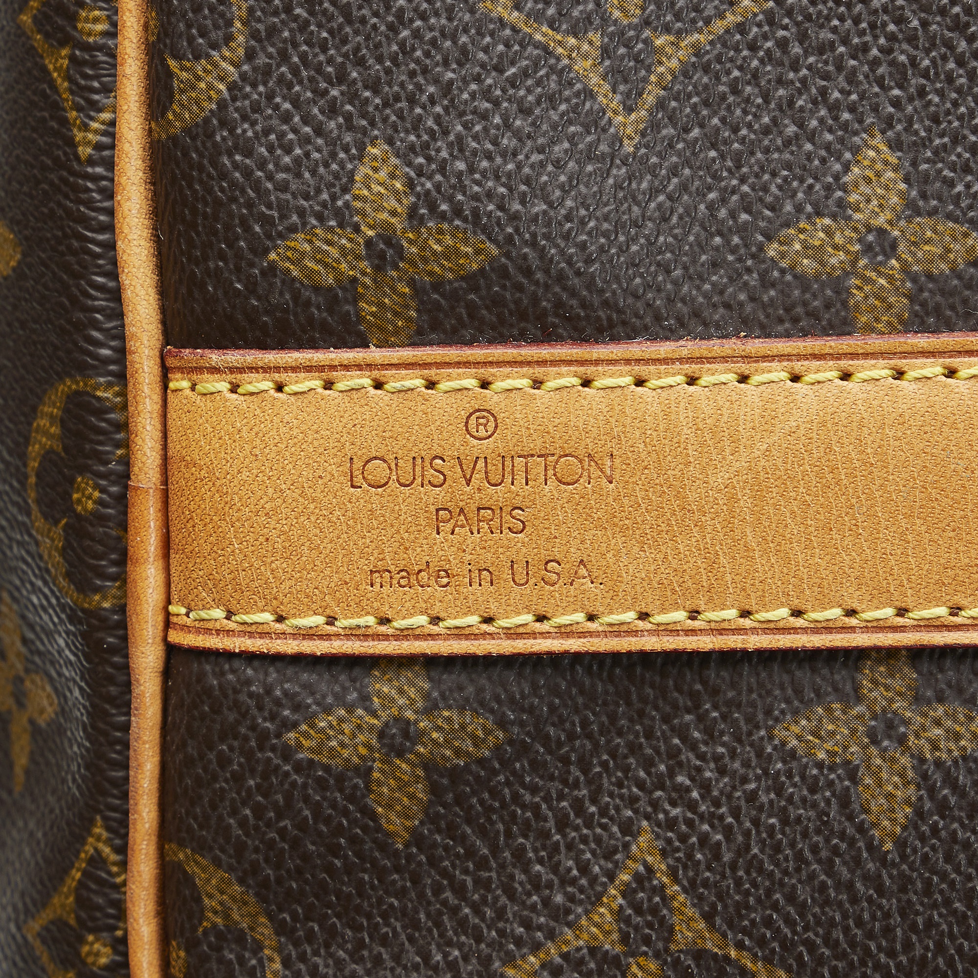 Louis Vuitton Brown Monogram Keepall Bandouliere 55