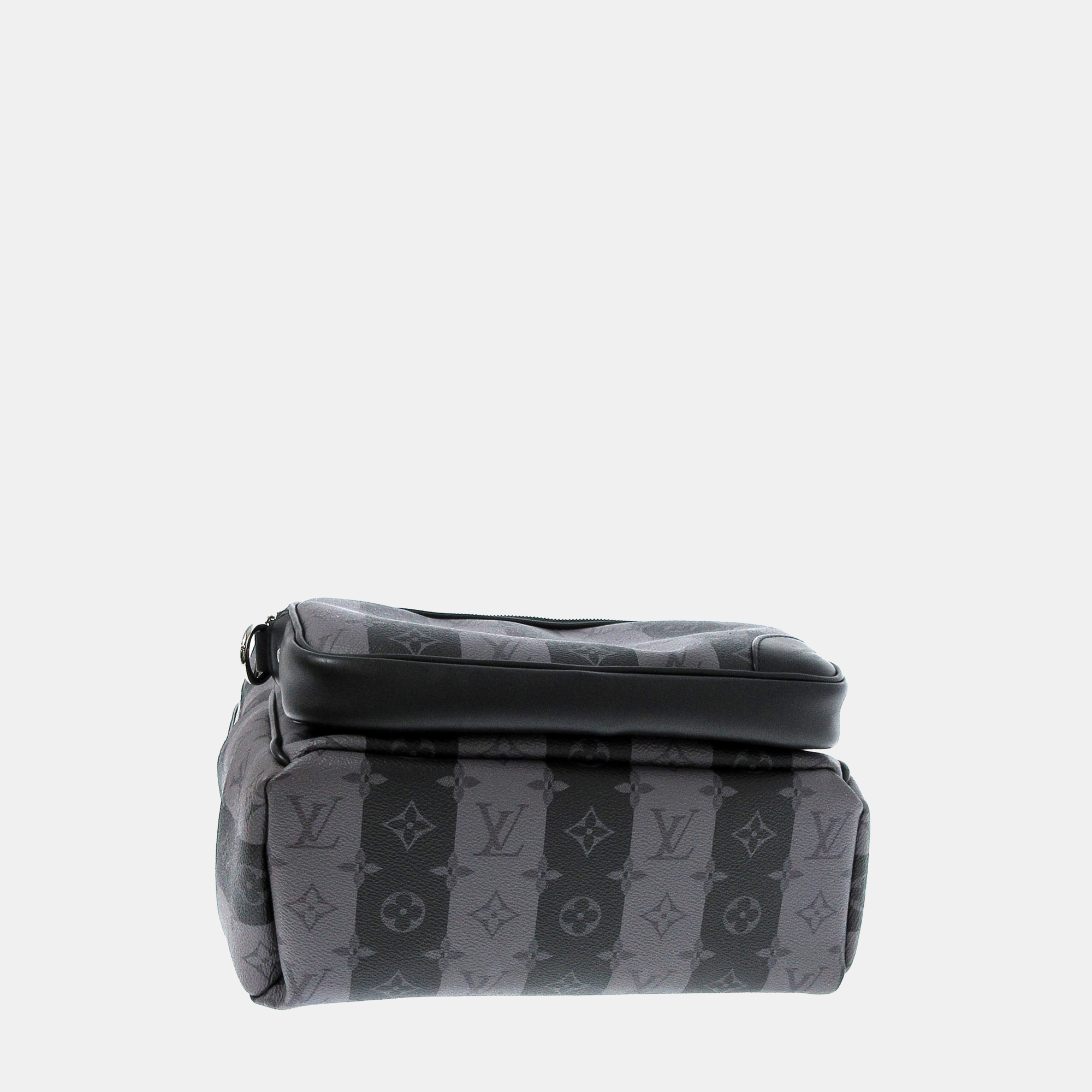 Louis Vuitton X Nigo  Black/Grey Monogram Eclipse Stripes Heart Modular Utilitary Backpack