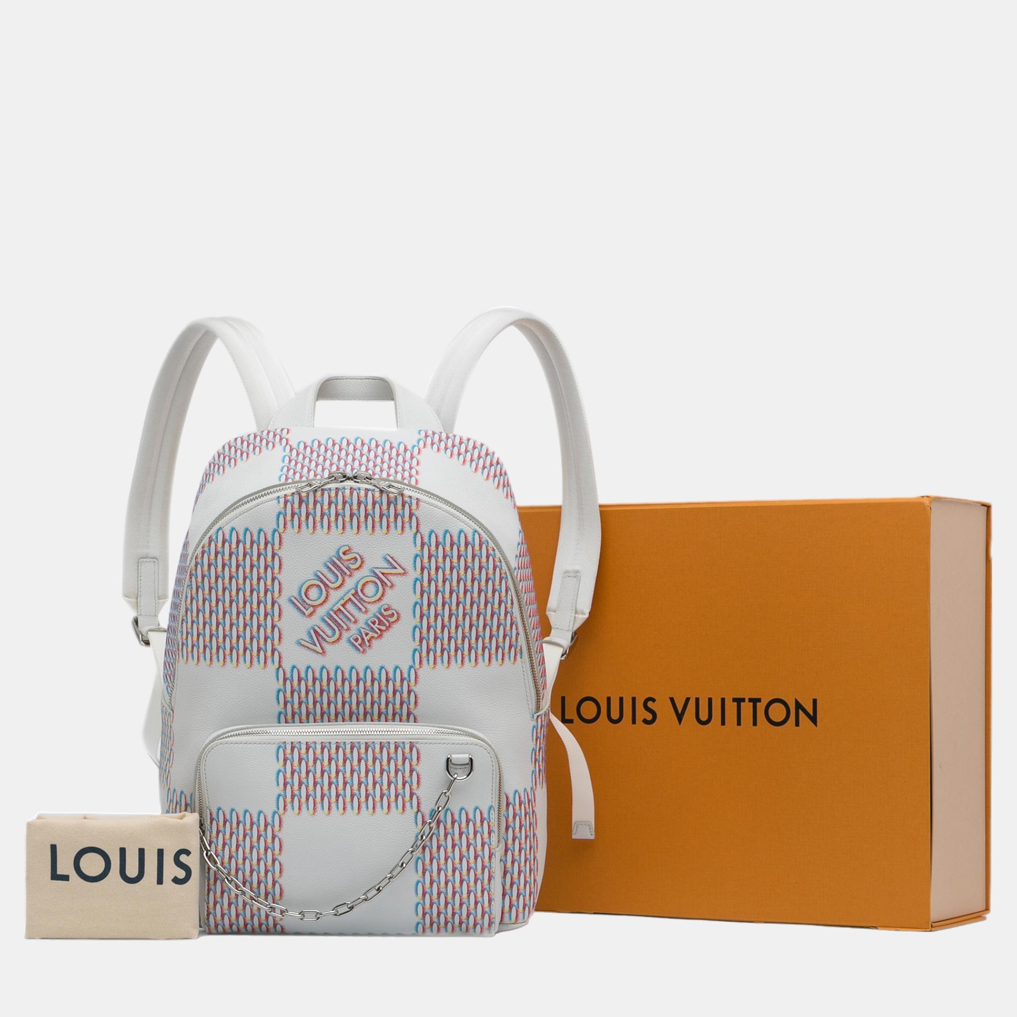 Louis Vuitton White Racer Backpack
