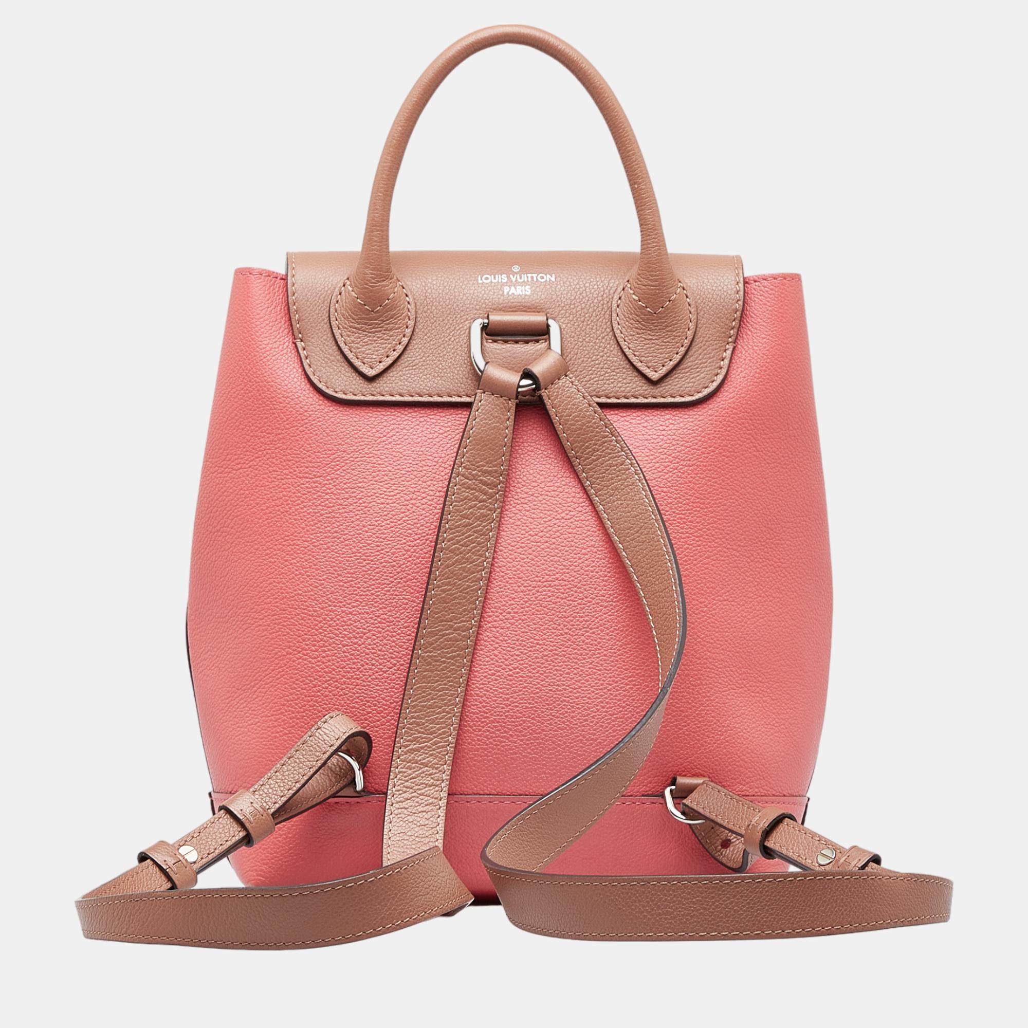 Louis Vuitton Brown/Pink Lockme Backpack
