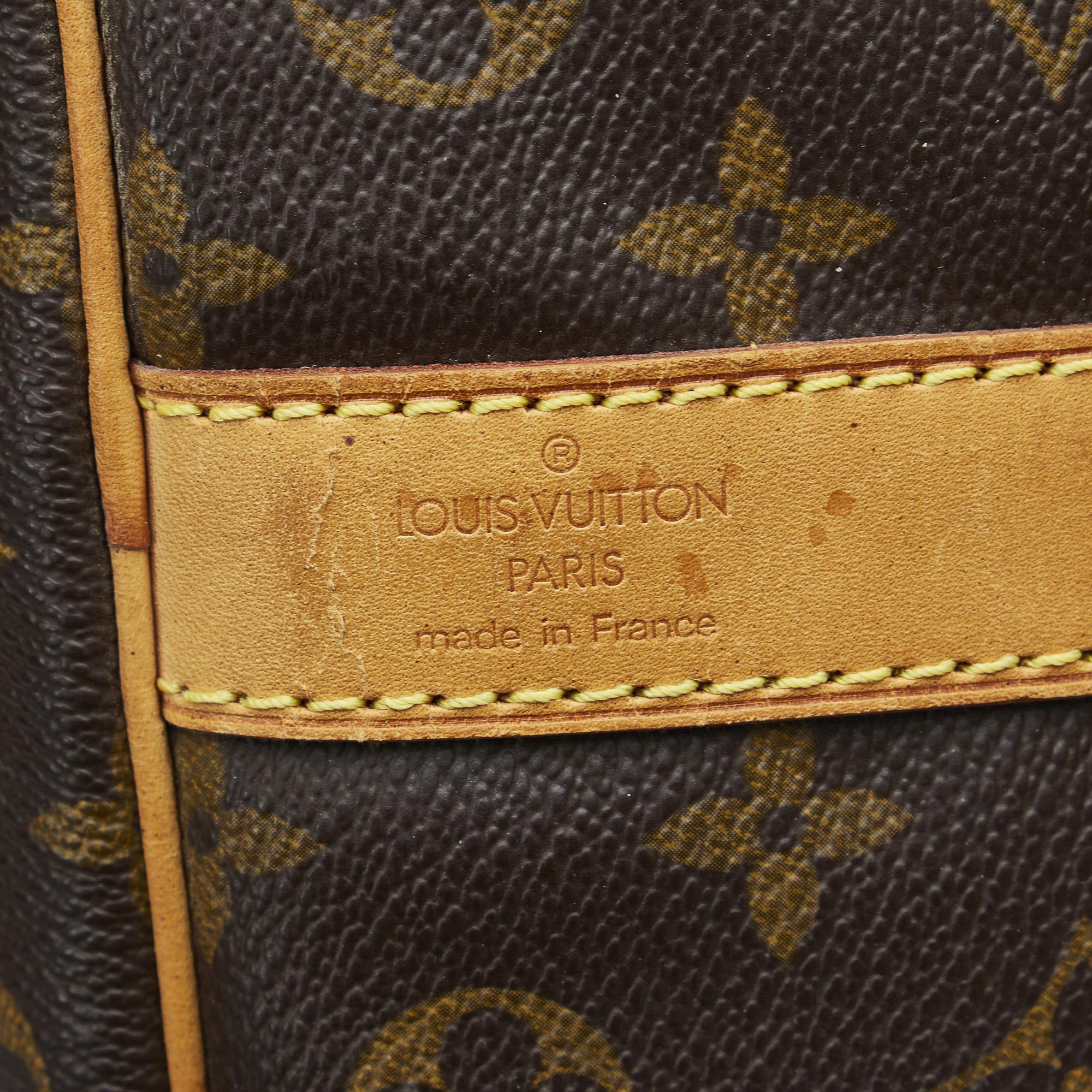 Louis Vuitton Brown Monogram Keepall Bandouliere 50