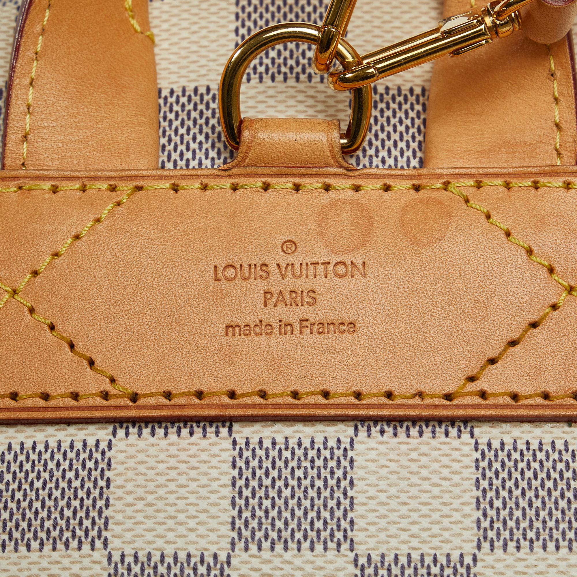 Louis Vuitton White Damier Azur Sperone BB