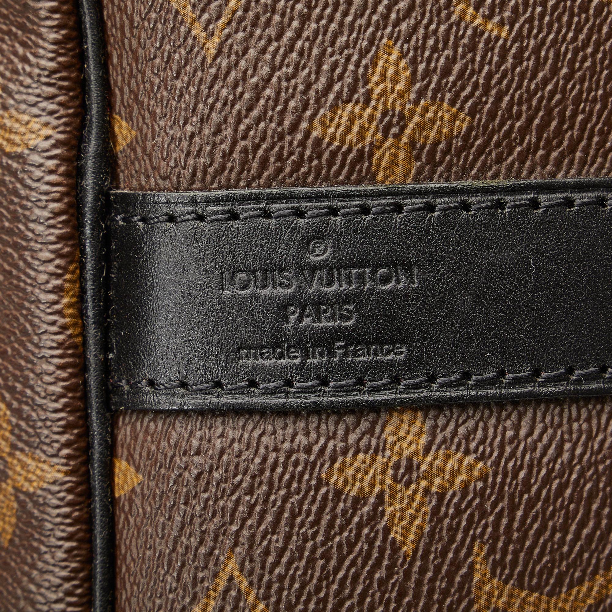 Louis Vuitton Brown Monogram Macassar Keepall Bandouliere