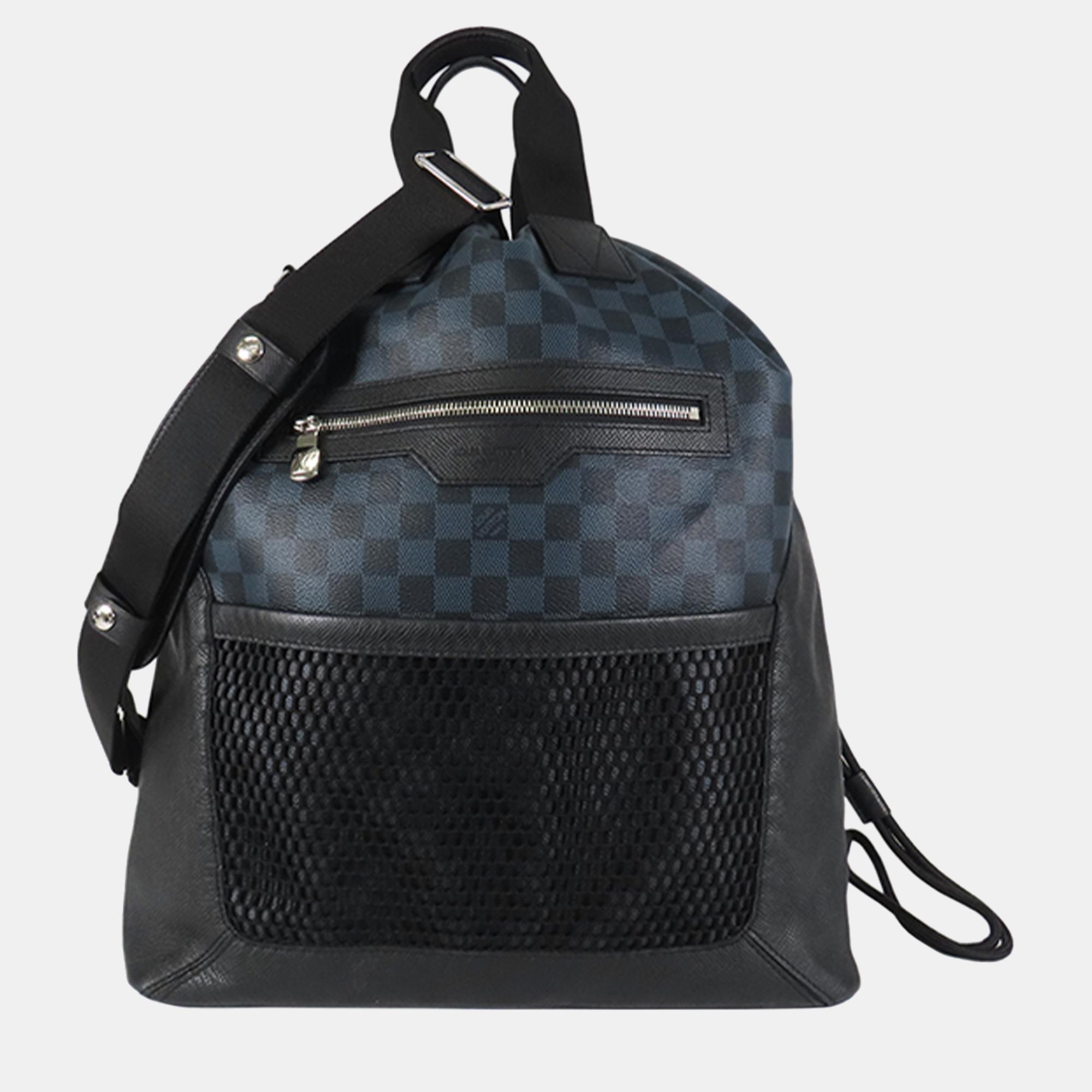 

Louis Vuitton Black/Blue Damier Cobalt Matchpoint Hybrid Backpack