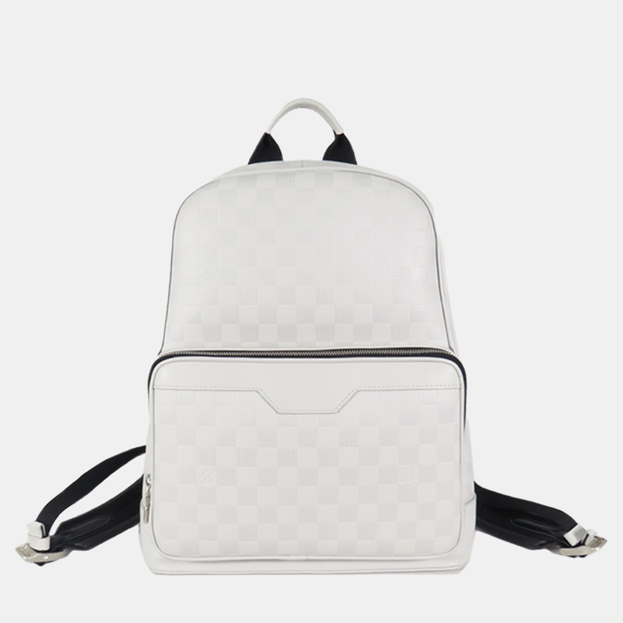 Louis Vuitton White Damier Infini Campus Backpack
