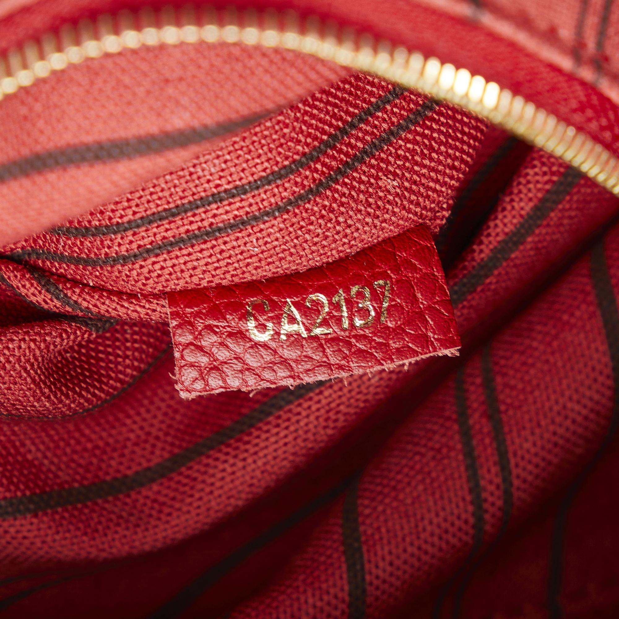 Louis Vuitton Red Monogram Empreinte Sorbonne