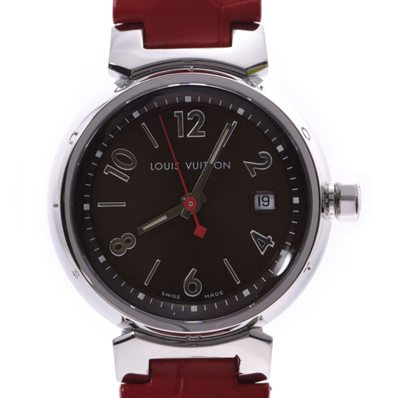 Louis Vuitton Brown Stainless Steel and Leather Tambour Q1220 Women's Wristwatch
Louis Vuitton Brown Stainless Steel and Leather Tambour Q1220 Women's Wristwatch