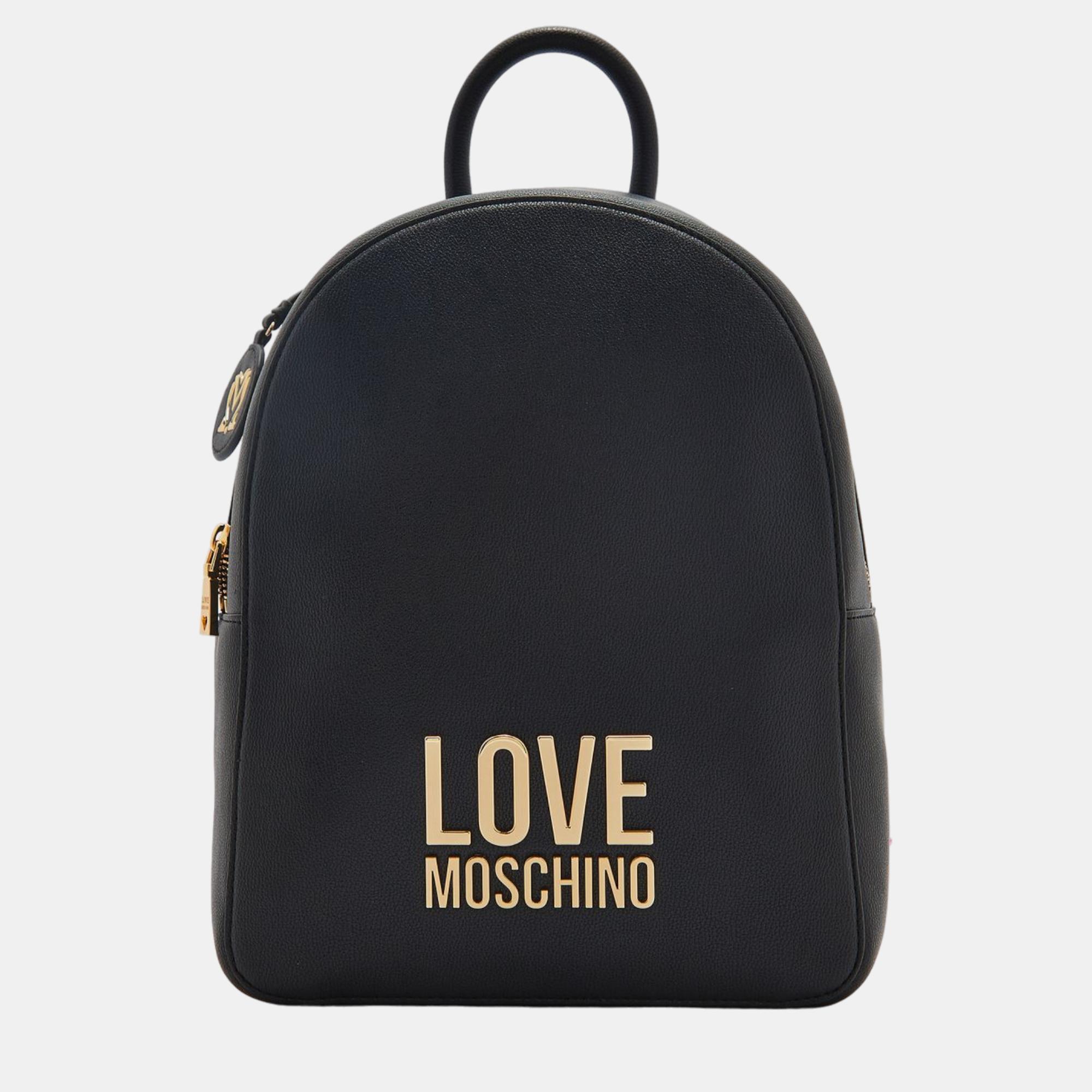Love moschino black poleyster backpack