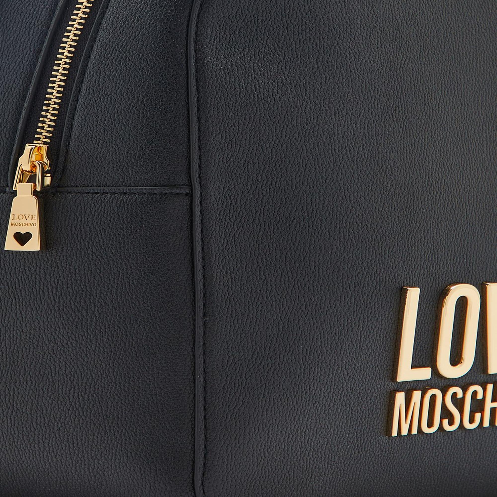 Love Moschino Black Poleyster Backpack