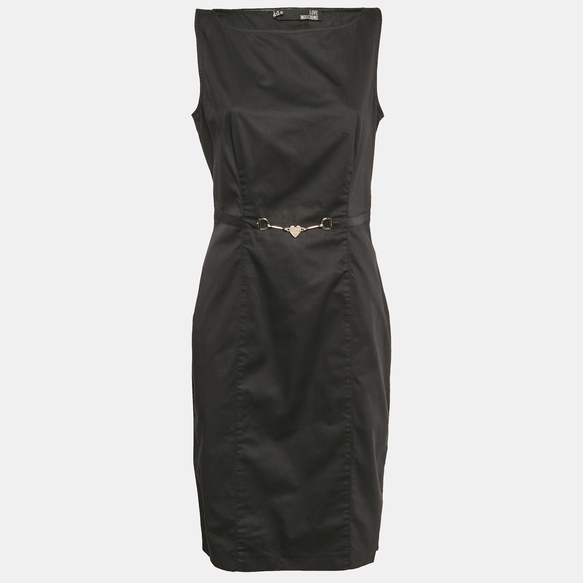 Love Moschino Black Cotton Waist Metal Embellished Short Dress L
Love Moschino Black Cotton Waist Metal Embellished Short Dress L