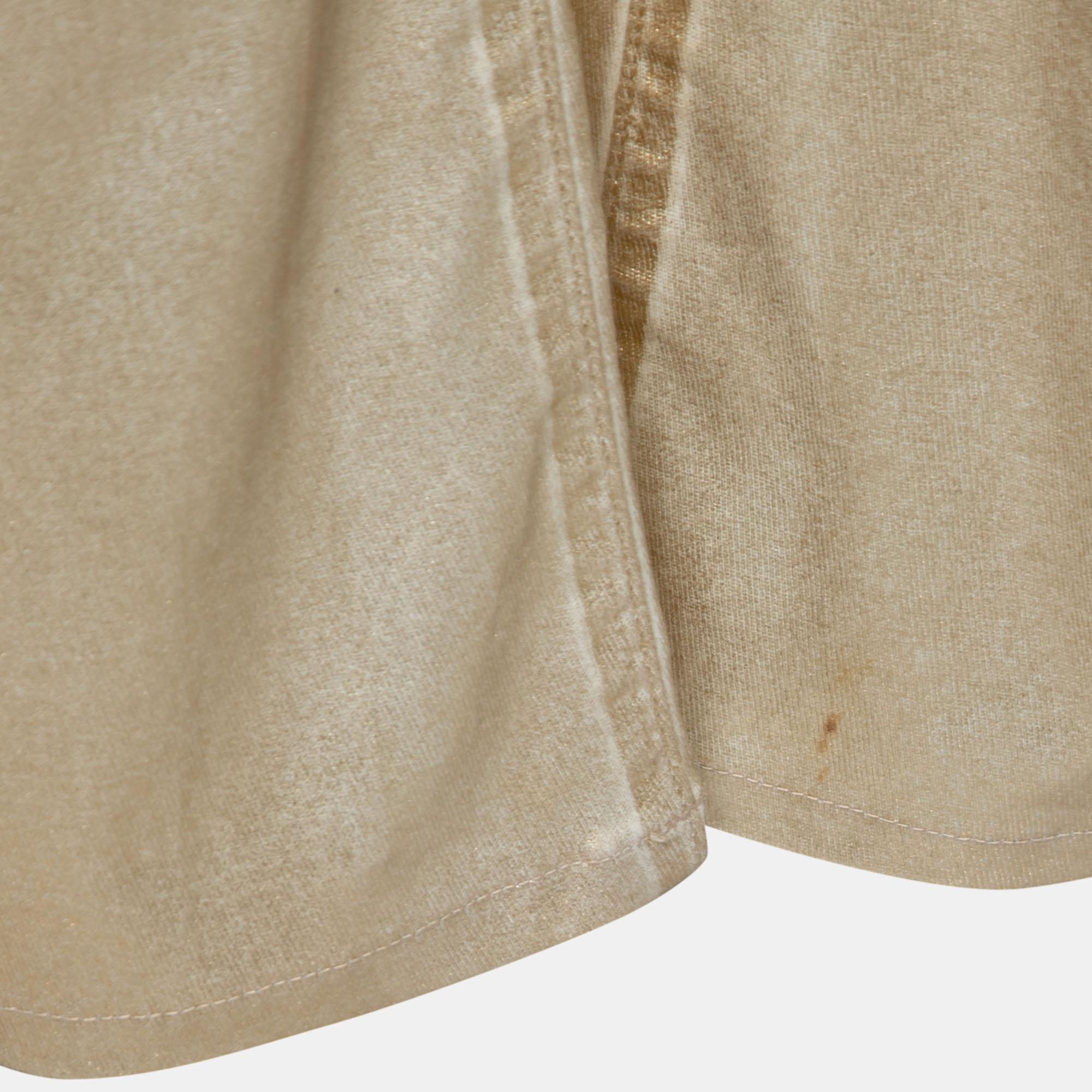 Love Moschino Gold Foil Print Denim Straight Fit Jeans M/Waist: 30.5