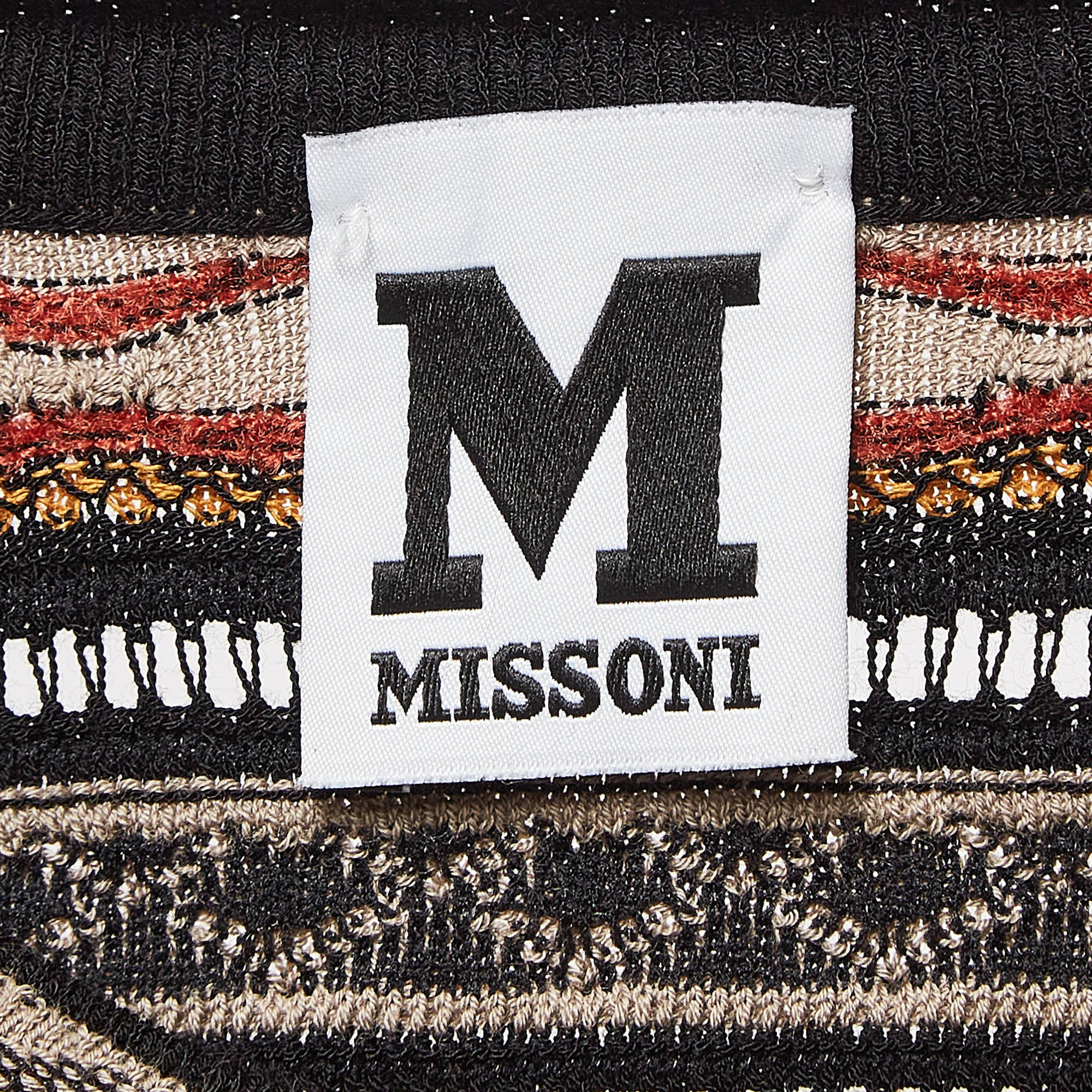 M Missoni Multicolor Patterned Knit Top S