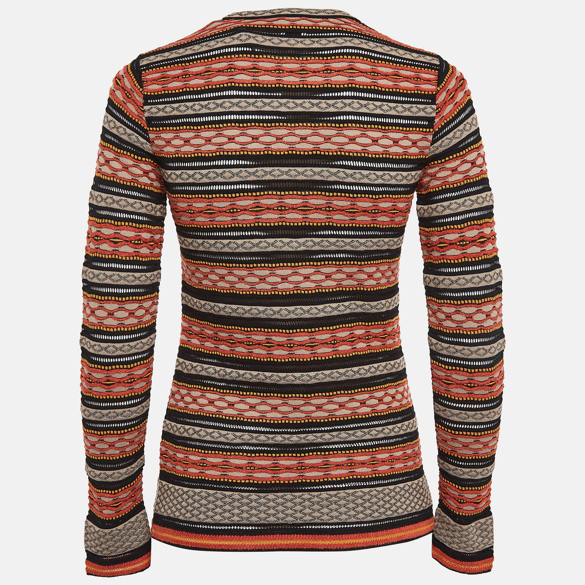 M Missoni Multicolor Patterned Knit Top S