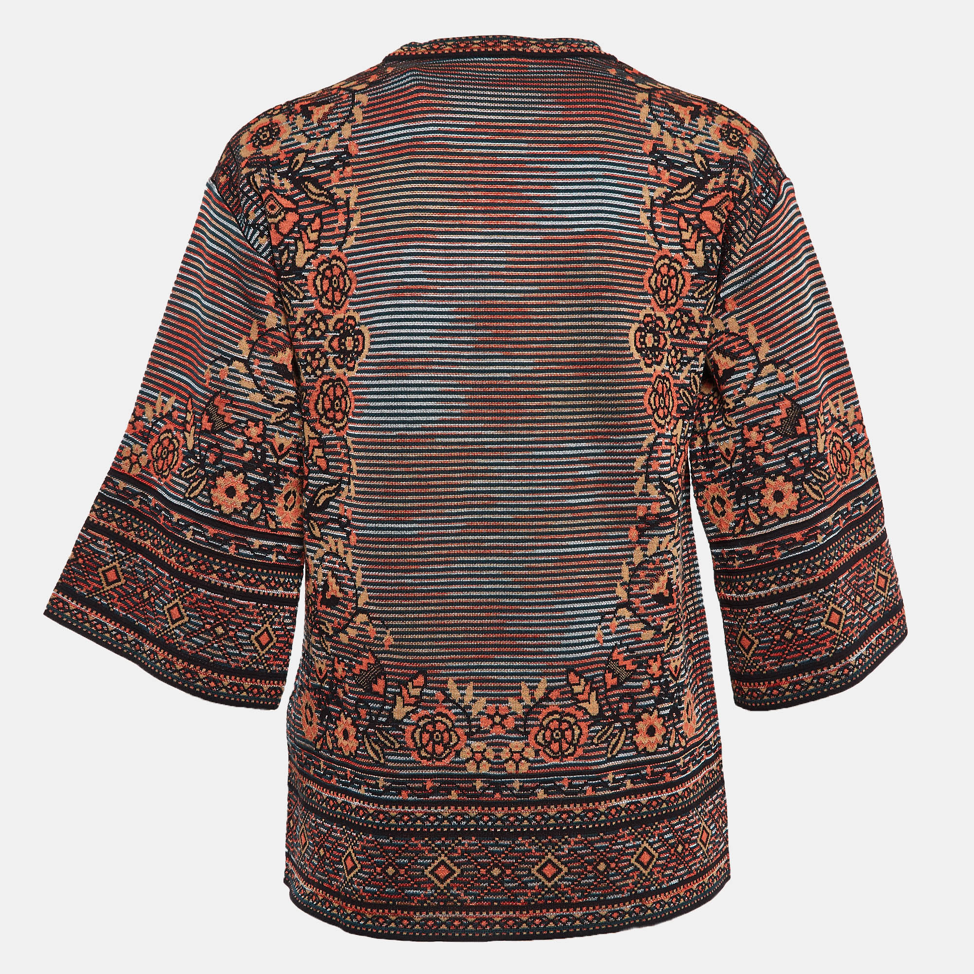 M Missoni Multicolor Patterned Knit Top M