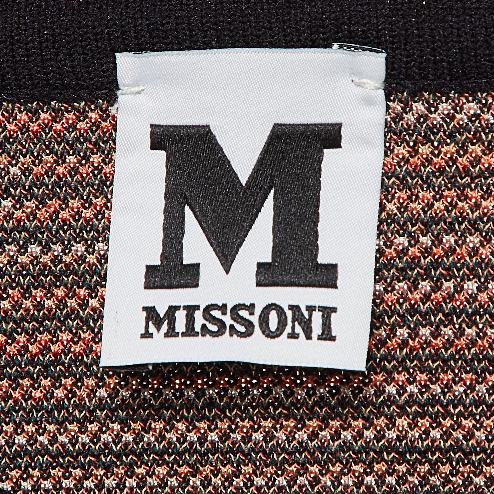 M Missoni Multicolor Patterned Knit Top M