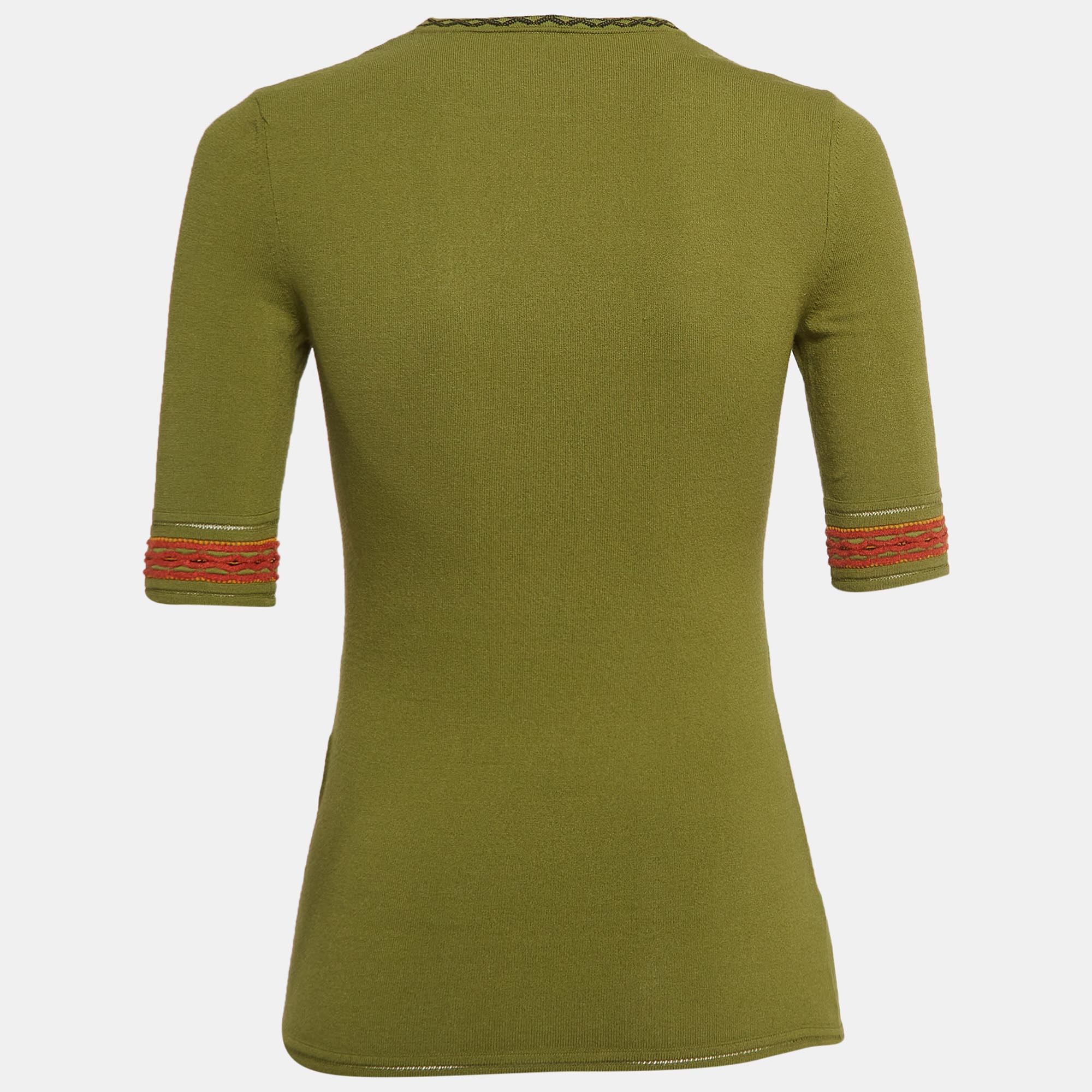 M Missoni Green Knit Top S