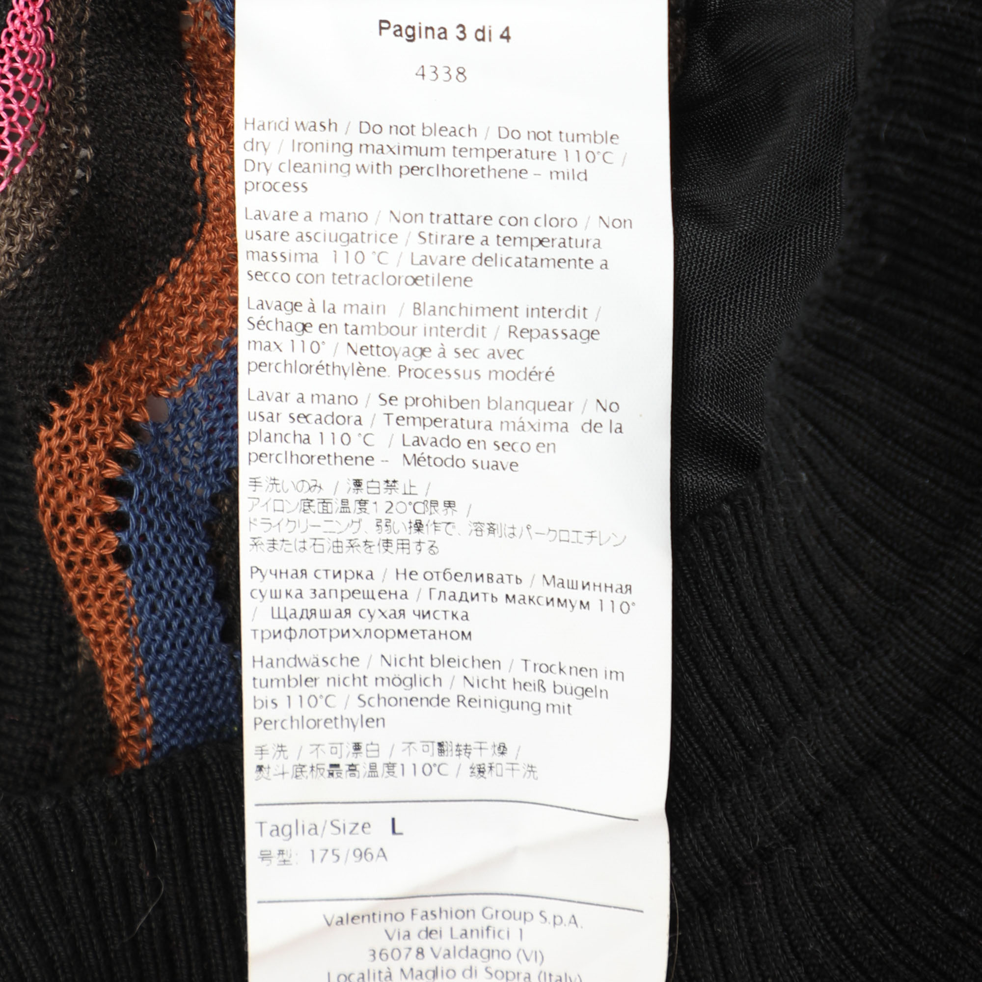 M Missoni Multicolor Knit Trouser L