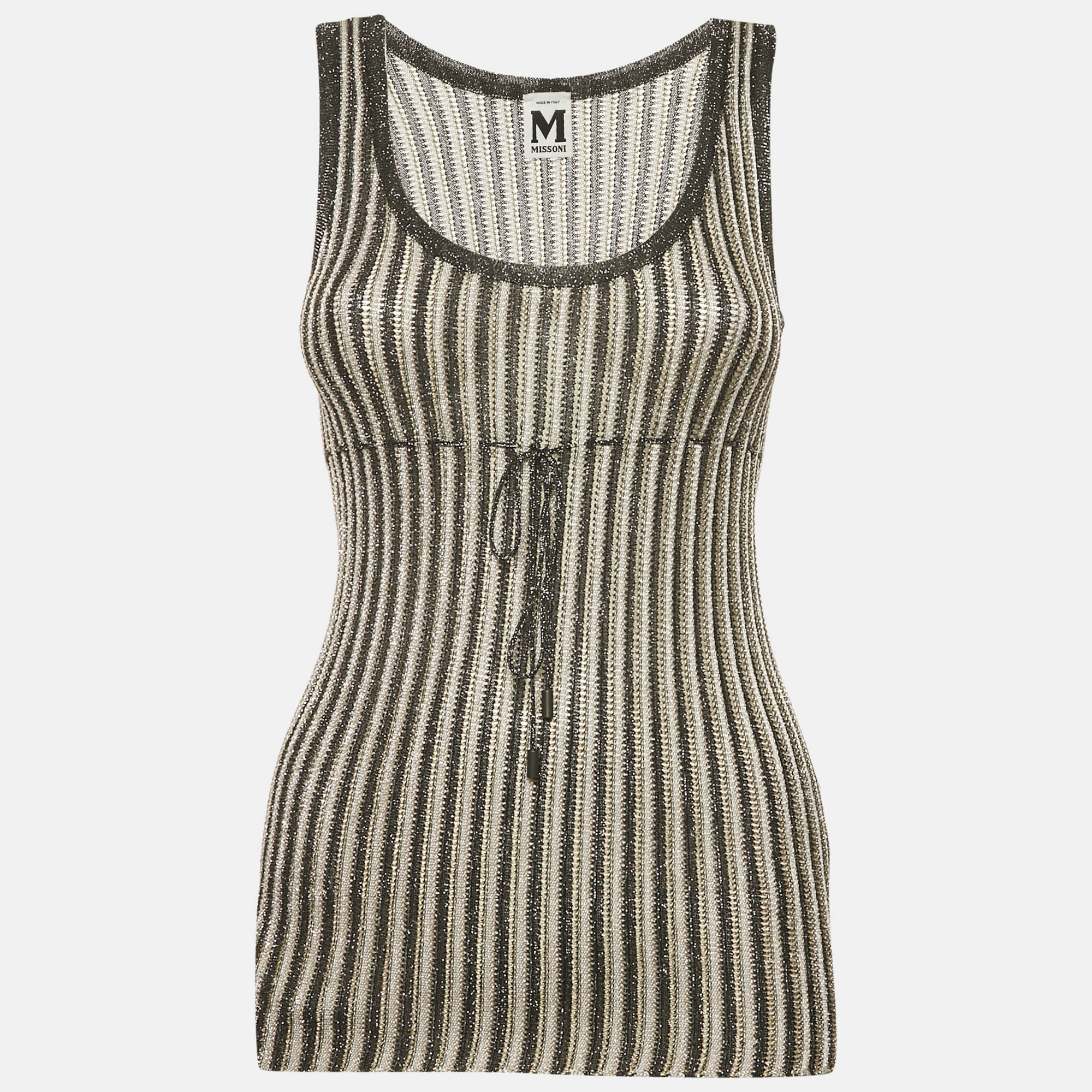 Lurex Rib Knit Sleeveless Top S - M Missoni - Modalova