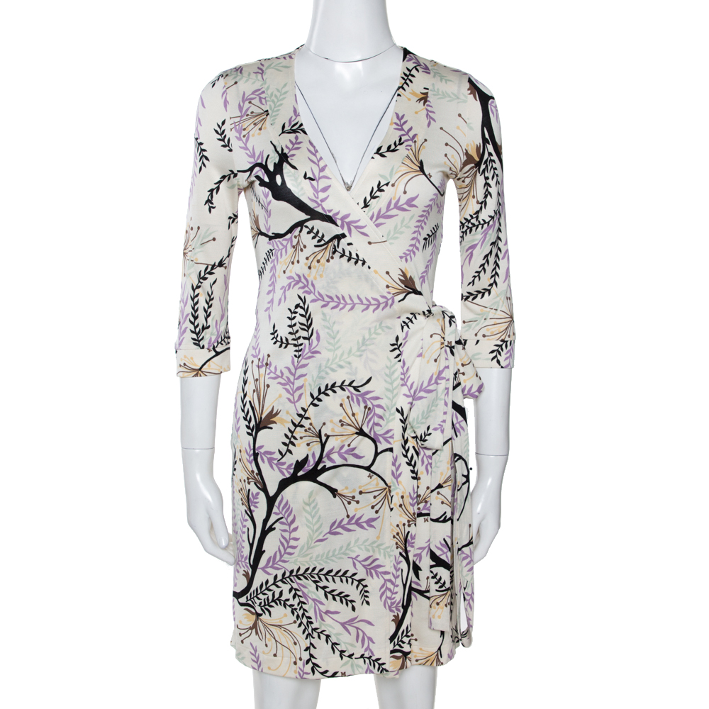 Image of M Missoni Multicolor Printed Silk Jersey Wrap Dress S