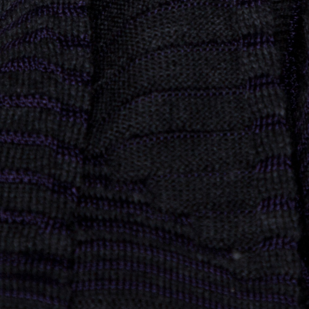 M Missoni Multicolor Striped Knit Shoulder Tie Detail Tunic M