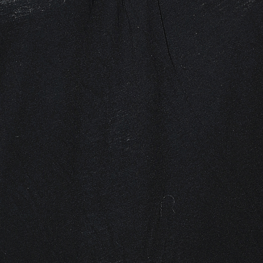 M Missoni Black Cotton Knit Contrast Overlay Detail T-Shirt S
