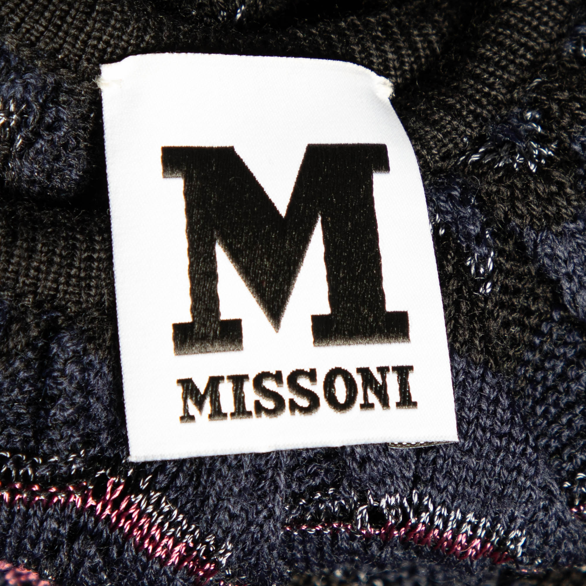 M Missoni Multicolor Patterned Cotton Knit Tank Top S