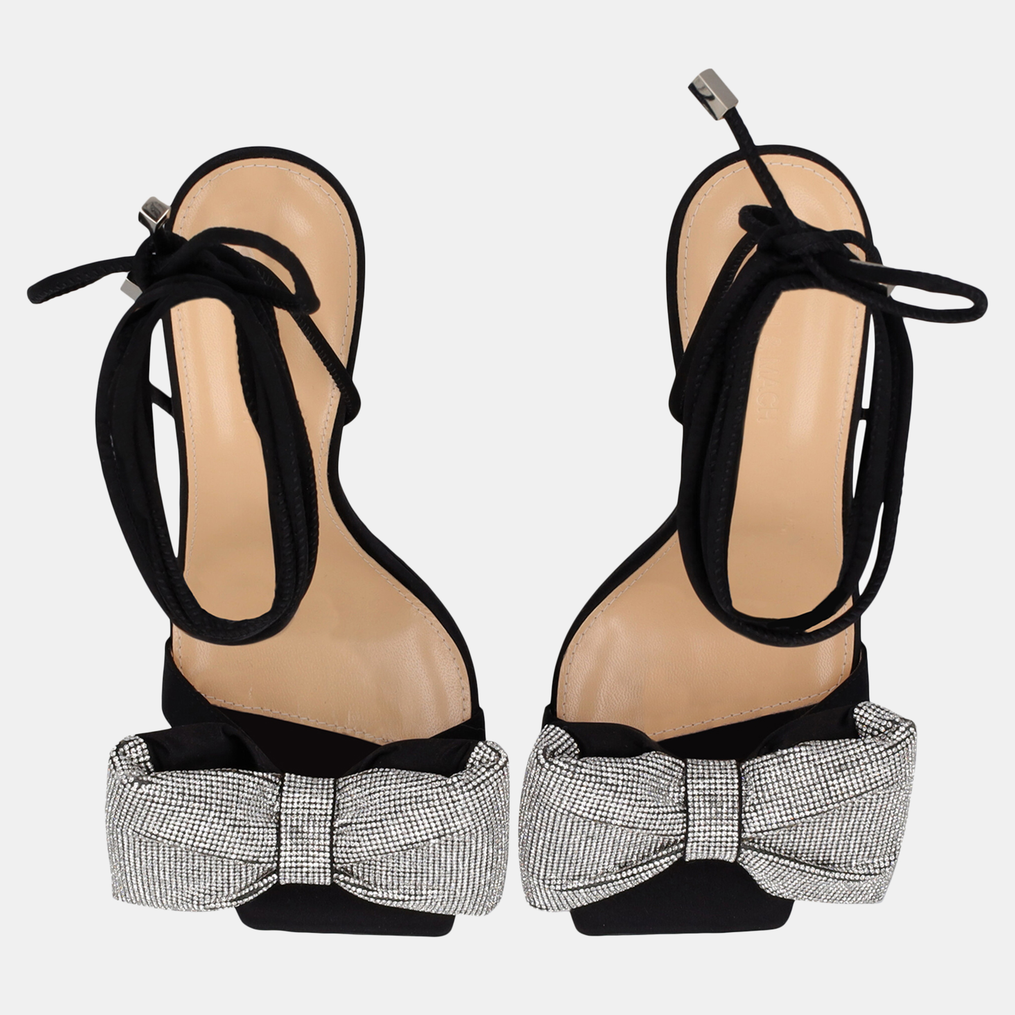 Mach & Mach  Women's Fabric Sandals - Black - EU 39