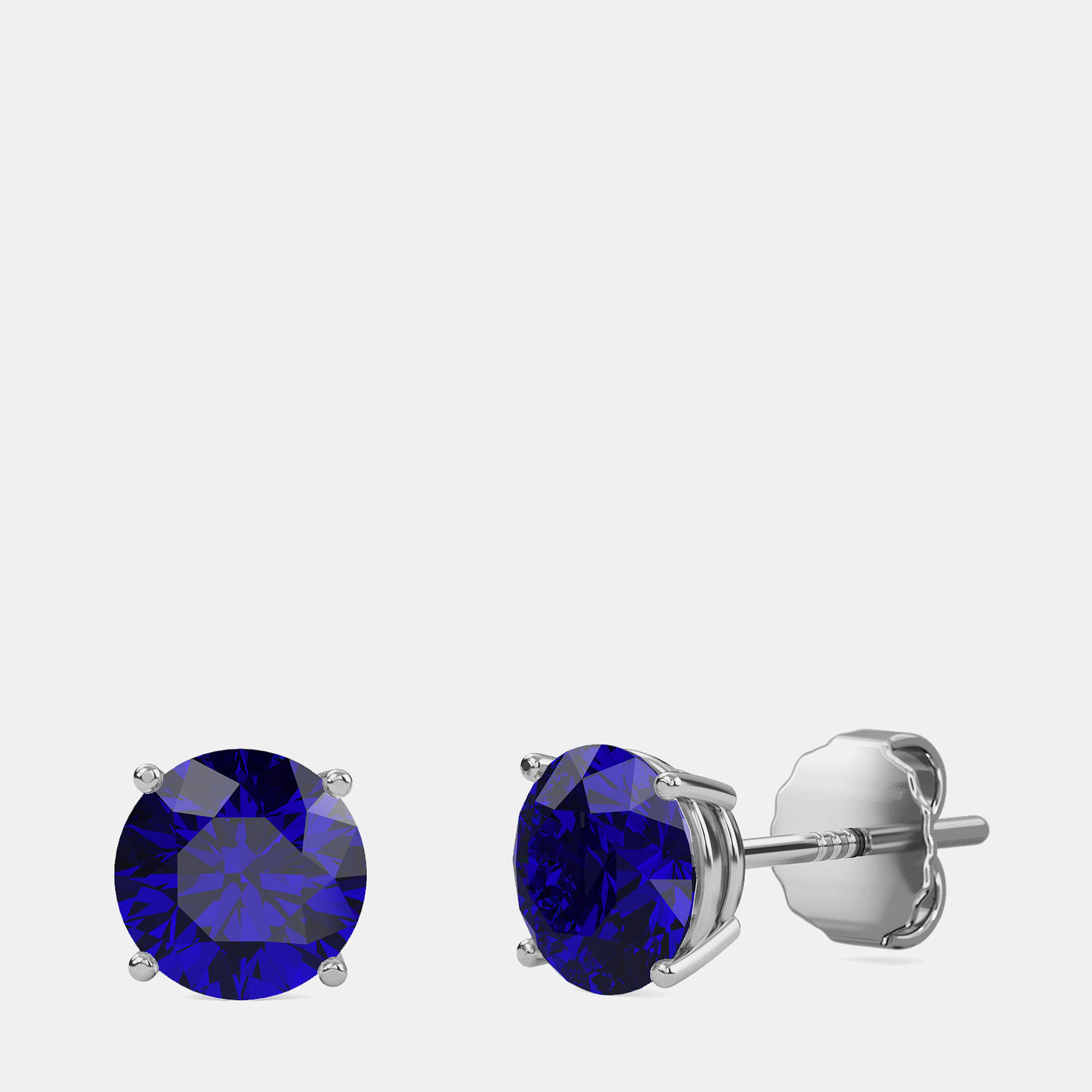 10K Round Created Blue Sapphire Birthstone Solitaire Earring (2.00 ctw)
10K Round Created Blue Sapphire Birthstone Solitaire Earring (2.00 ctw)