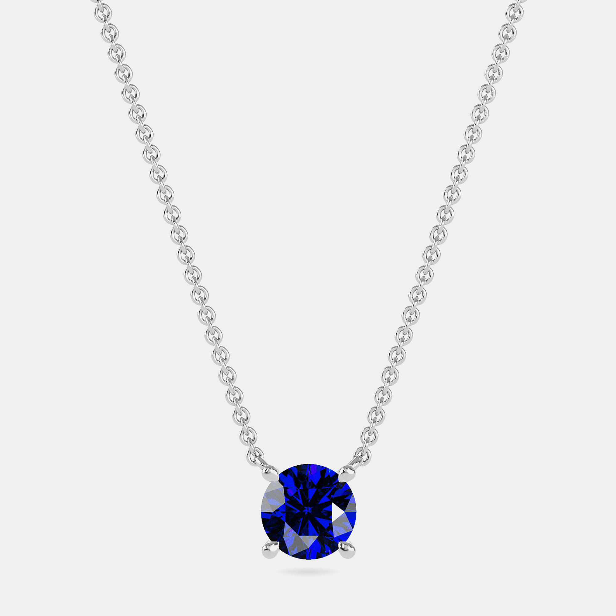 10K Round Created Blue Sapphire Birthstone Solitaire Pendant (2.00 ctw)
10K Round Created Blue Sapphire Birthstone Solitaire Pendant (2.00 ctw)