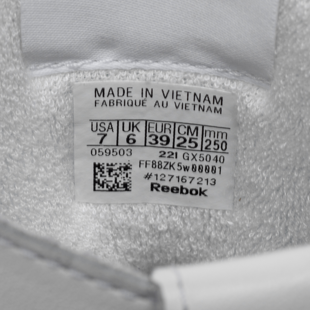 Maison Martin Margiela Reebok White Leather Tabi High Top Sneakers Size 39