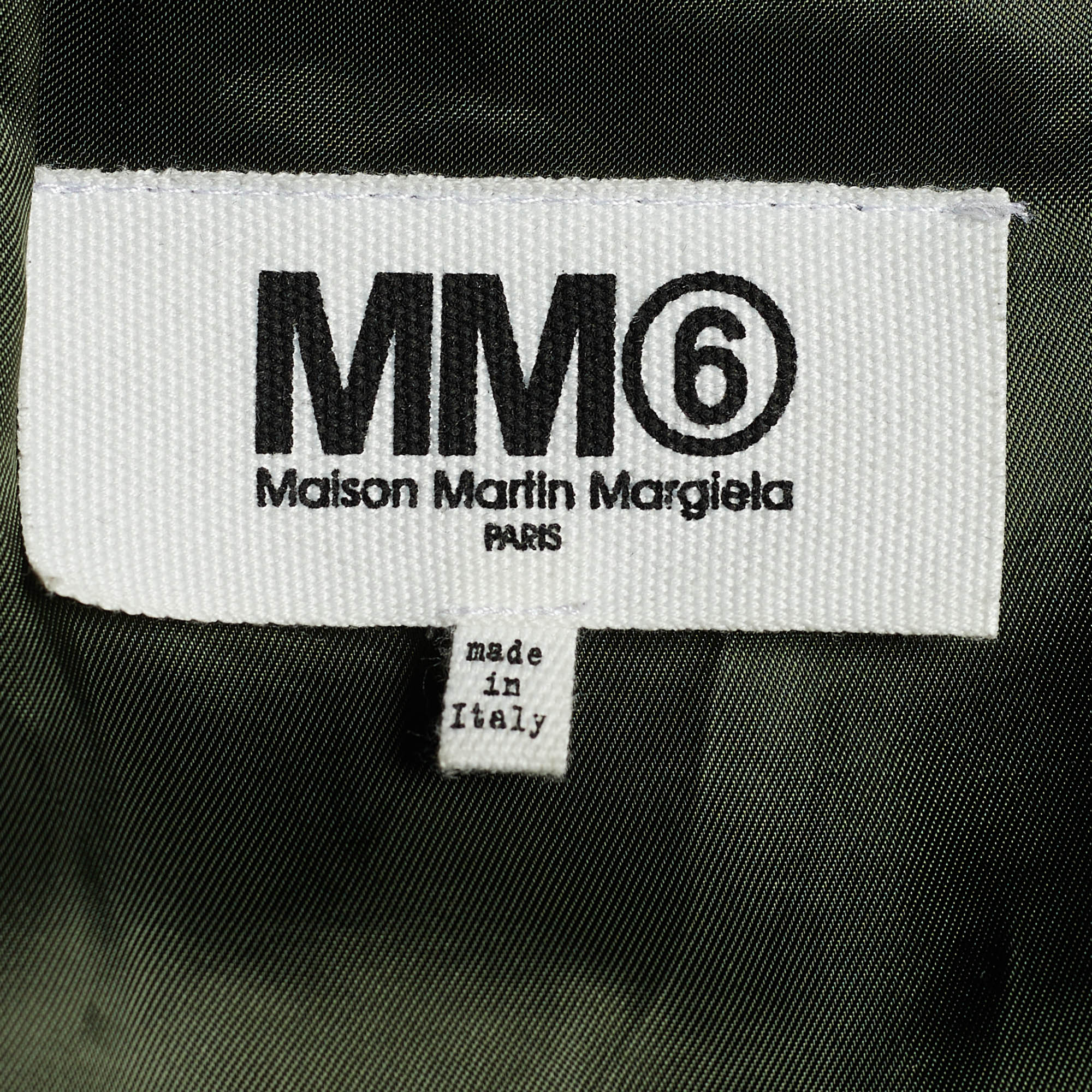 Maison Martin Margiela MM6 Olive Cotton Oversized Jackets S