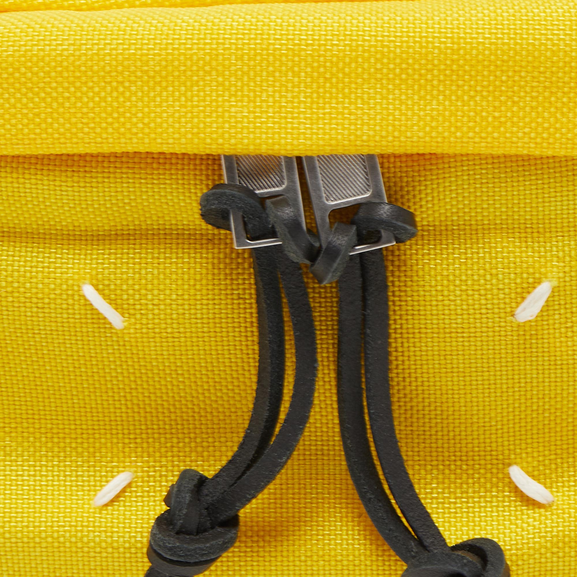 Maison Martin Margiela Yellow/Black Nylon And Leather Belt Bag