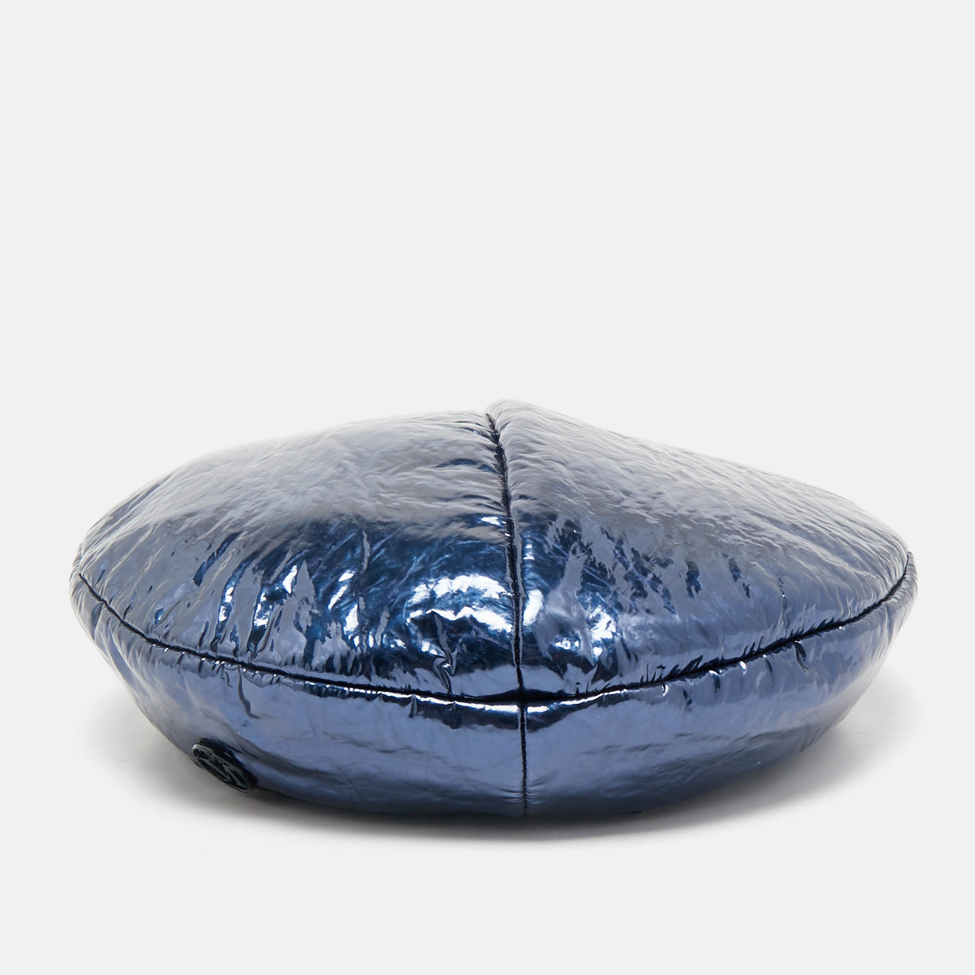 Maison Michel Paris Metallic Blue New Billy Varnished Leather Beret M
Maison Michel Paris Metallic Blue New Billy Varnished Leather Beret M