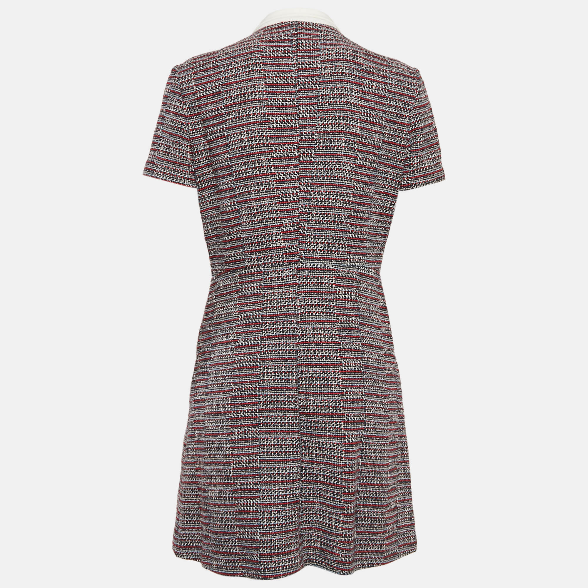 Maje Red/Blue Tweed  Renatelle Mini Dress L