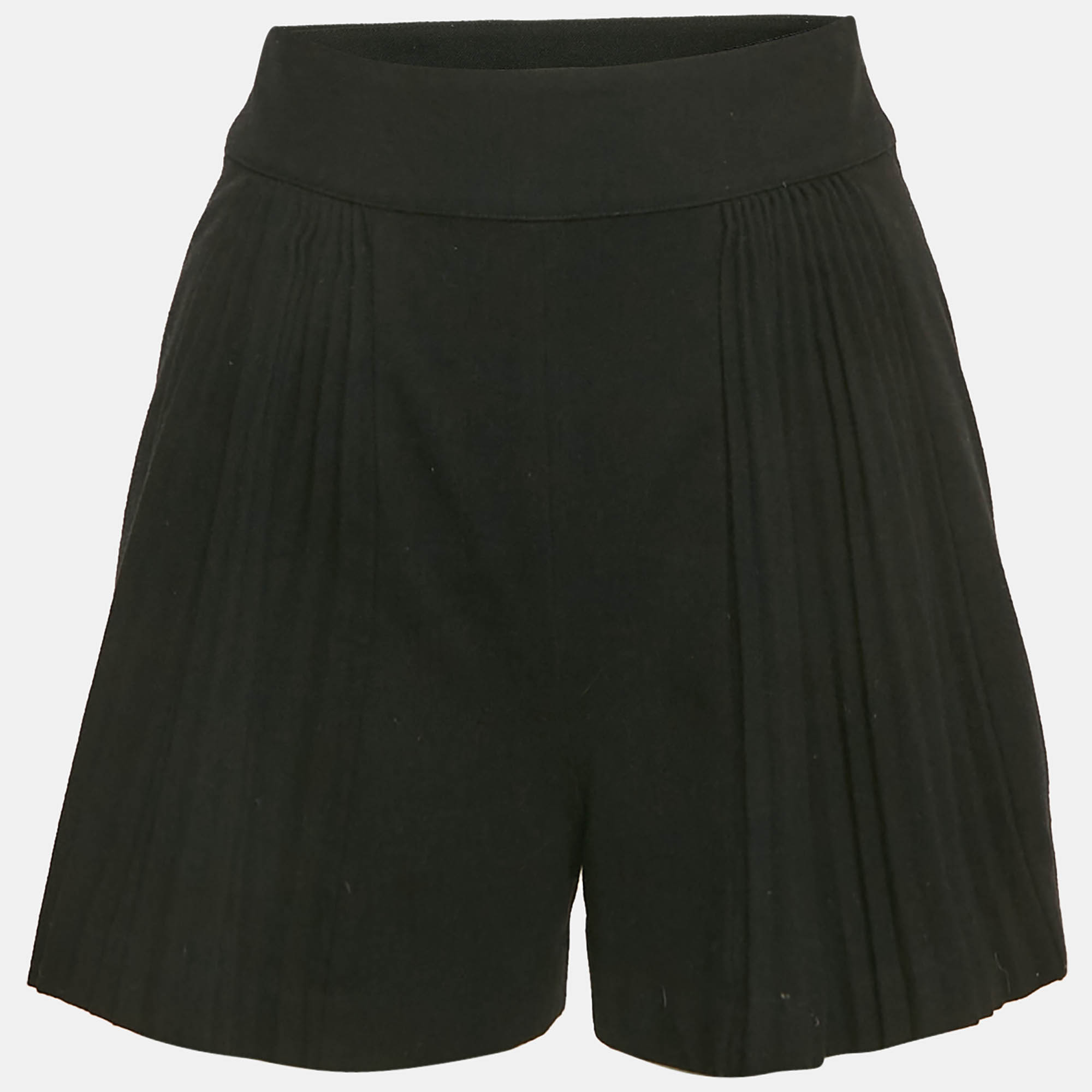 Wool Blend Pleated Shorts S - Maje - Modalova