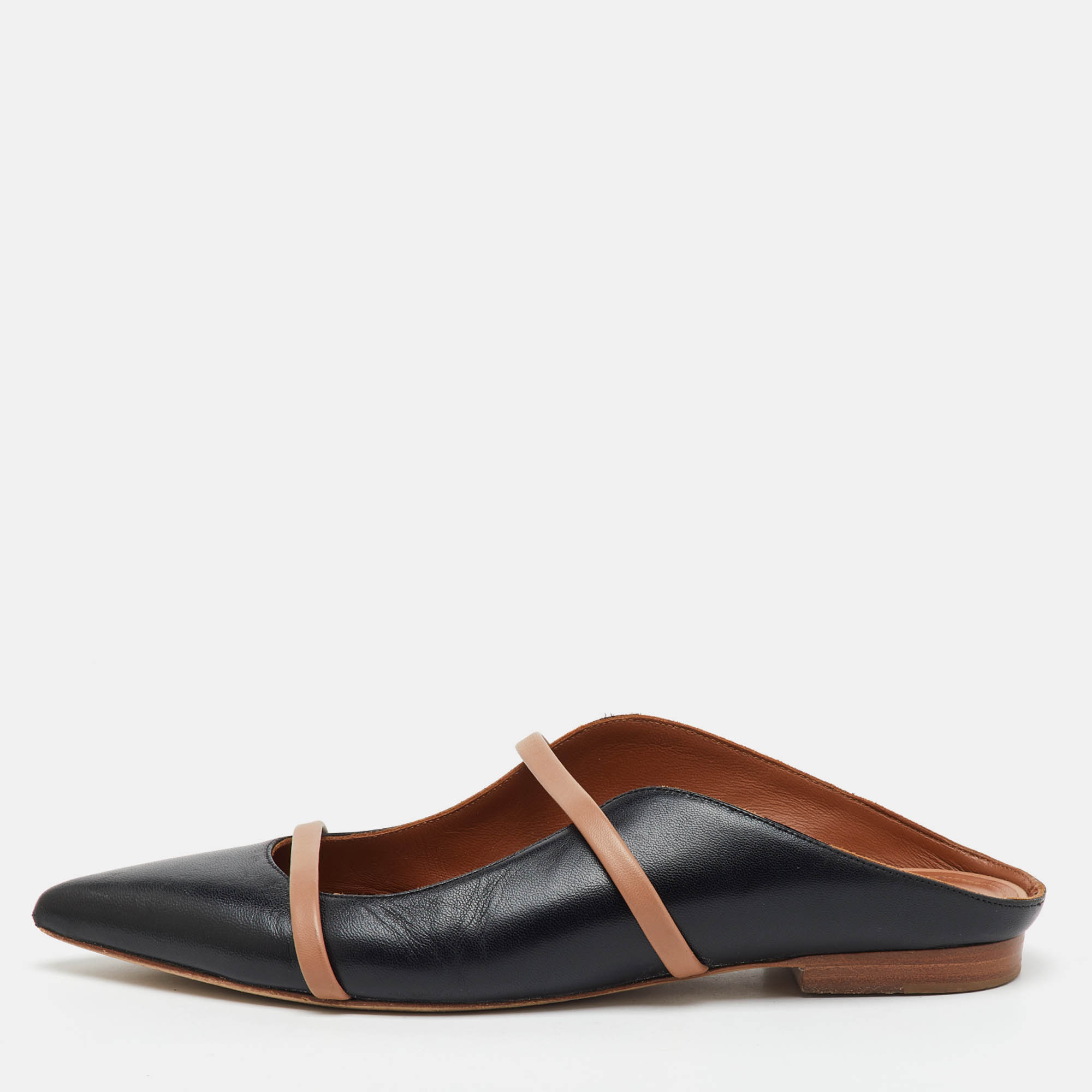 Malone Souliers Black/Beige Leather Maureen Pointed Toe Flat Mules Size
Malone Souliers Black/Beige Leather Maureen Pointed Toe Flat Mules Size