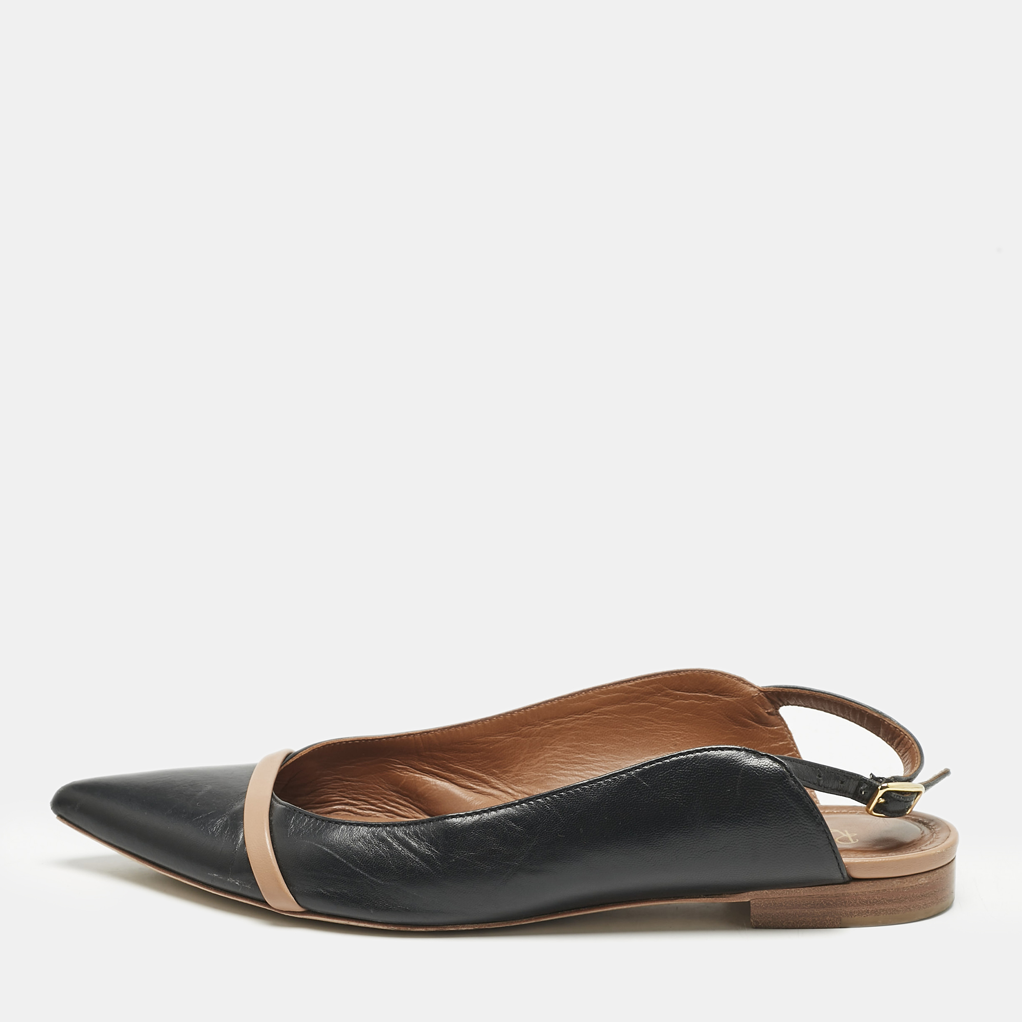 Malone Souliers x Roy Luwolt Black Leather Marion Luwolt Slingback Flats Size
Malone Souliers x Roy Luwolt Black Leather Marion Luwolt Slingback Flats Size
