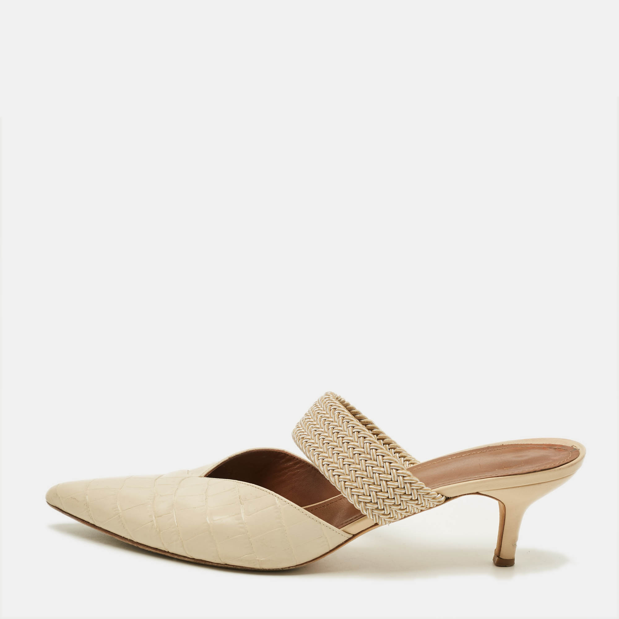 Malone Souliers Maisie Size Beige Croc Embossed Leather Mules
Malone Souliers Maisie Size Beige Croc Embossed Leather Mules