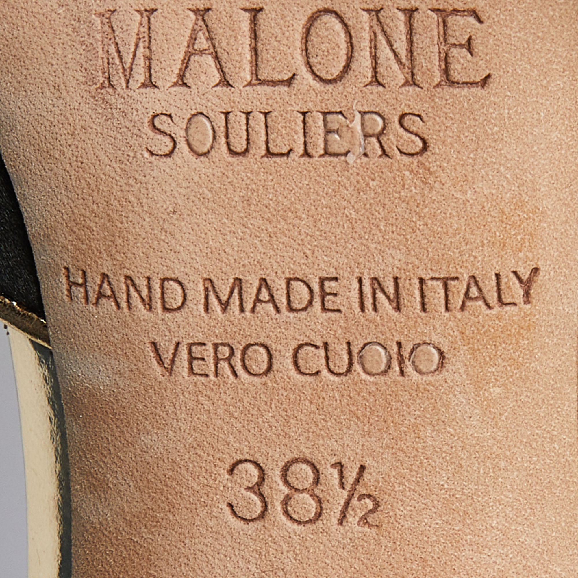 Malone Souliers Black Satin Imogen Mules Size 38.5
