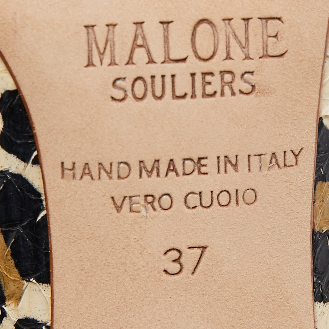 Malone Souliers Black/Cream Python Maureen Pumps Size 37