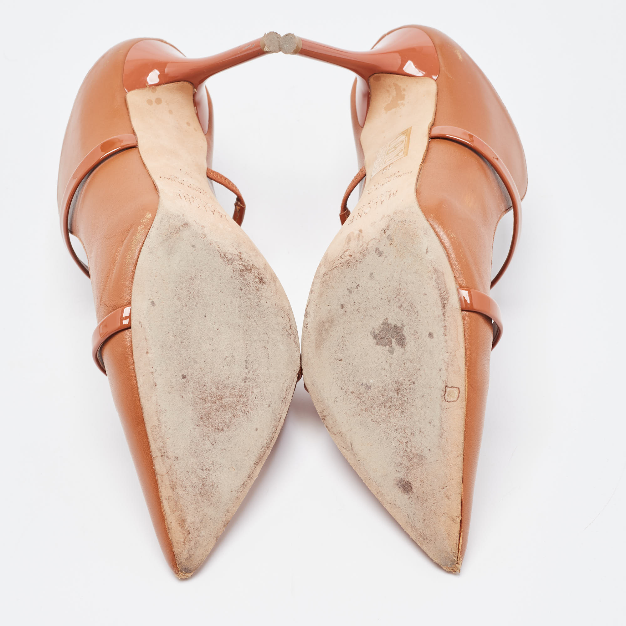 Malone Souliers Tan Leather Maureen Mules Size 39