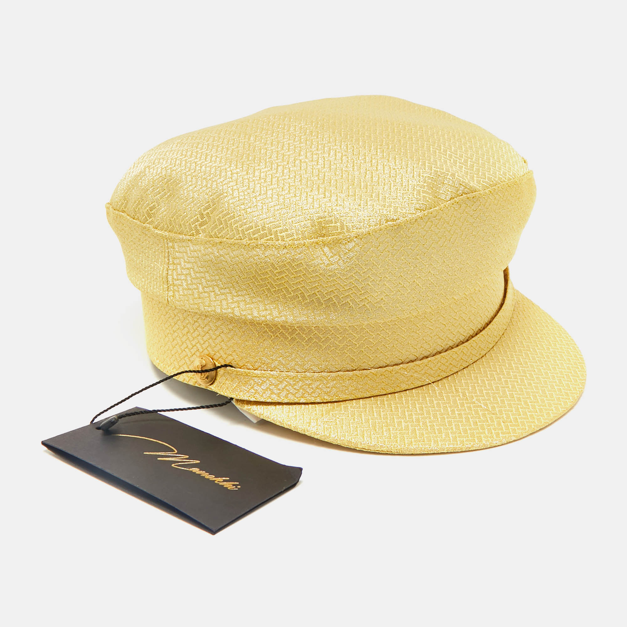Manokhi by Toukitsou Gold Brocade Greek Fisherman Hat M, Metallic
Manokhi by Toukitsou Gold Brocade Greek Fisherman Hat M, Metallic